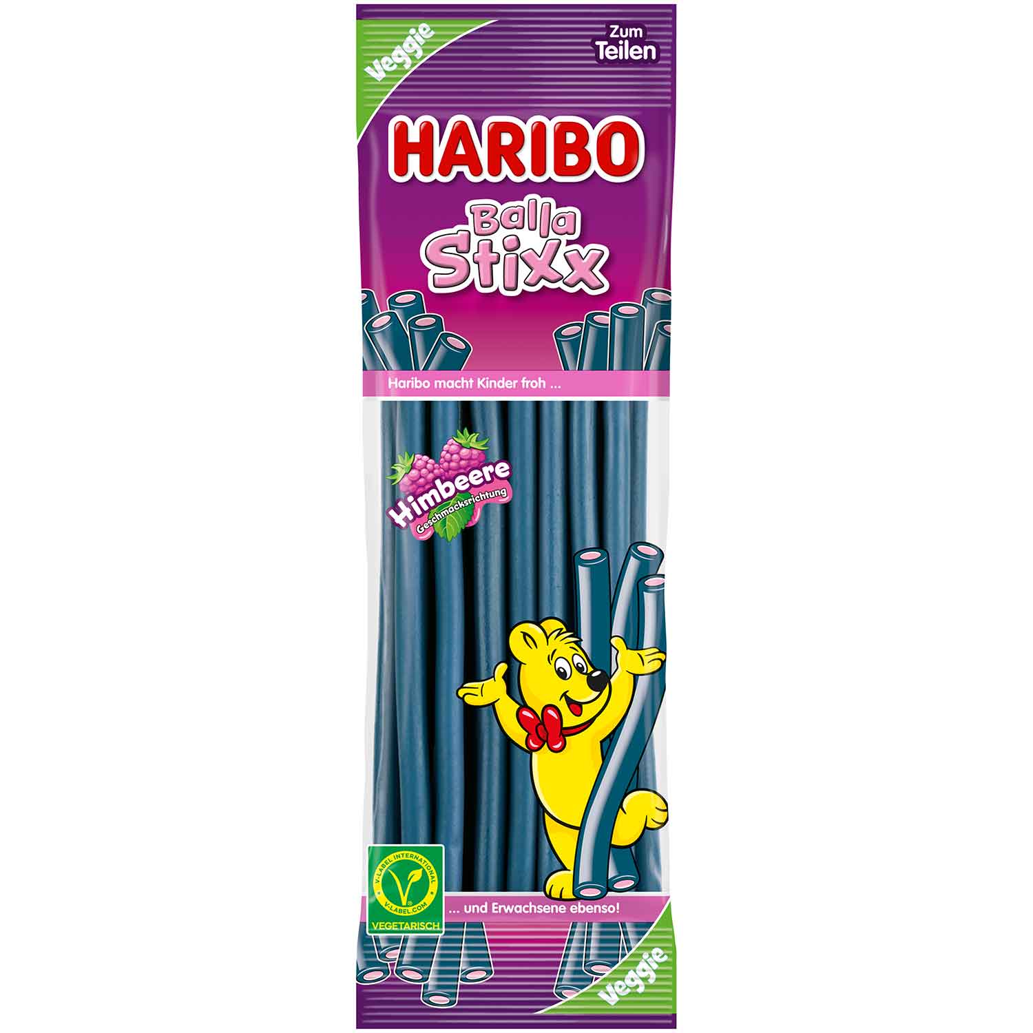 Haribo Balla Stixx Himbeere veggie 200g