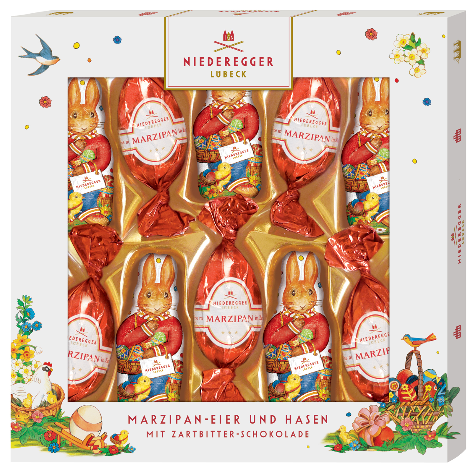 Niederegger Marzipan-Eier und Hasen 147g