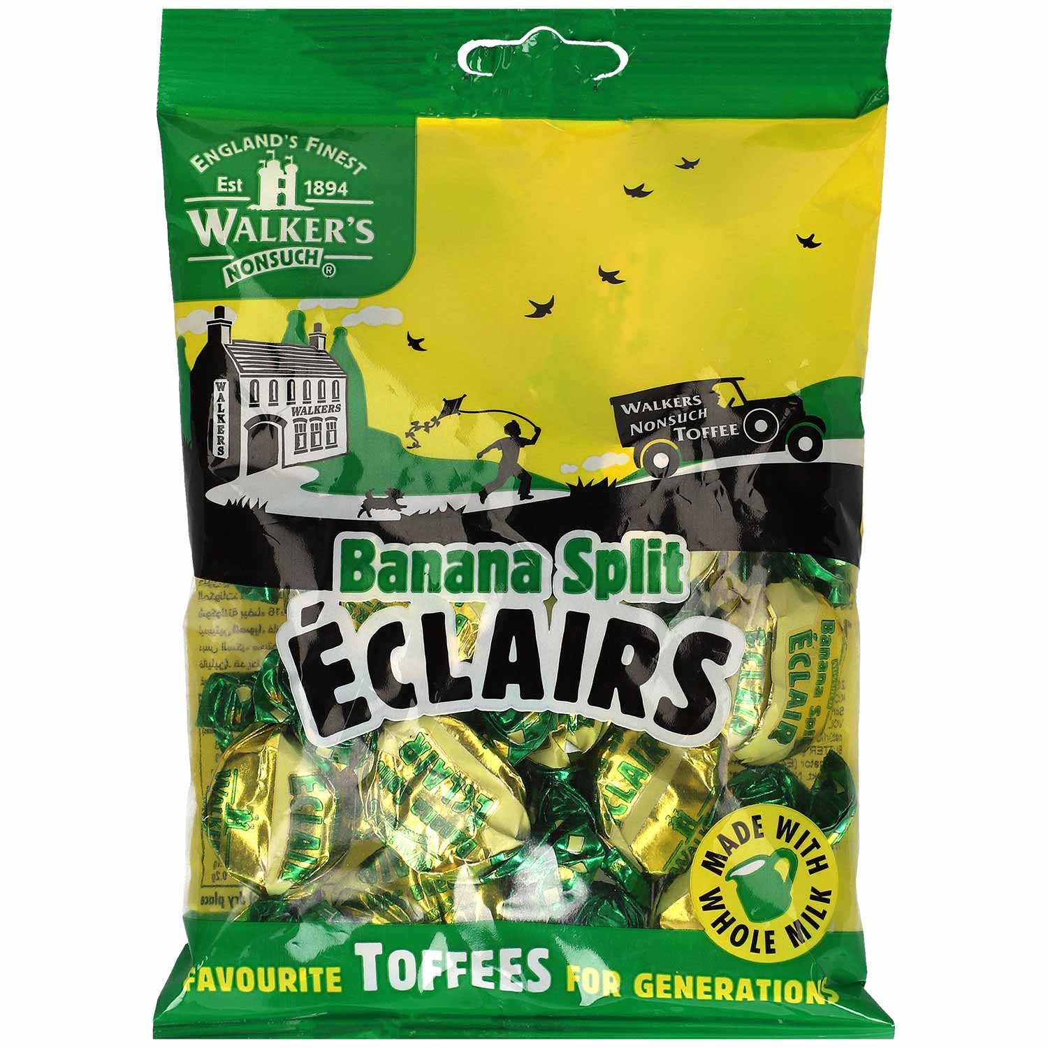 Walker's Nonsuch Banana Split Èclairs 150g