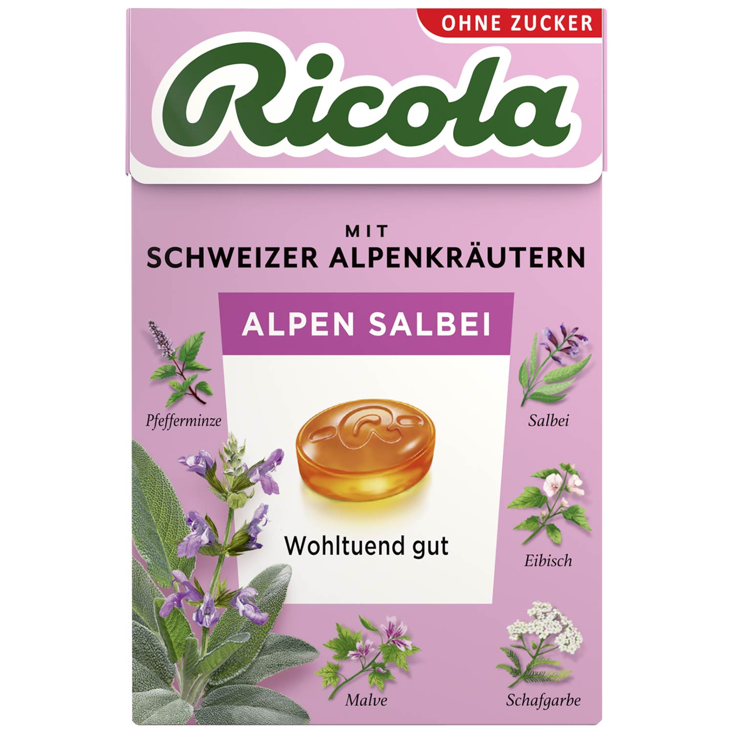 Ricola Alpen Salbei ohne Zucker 50g