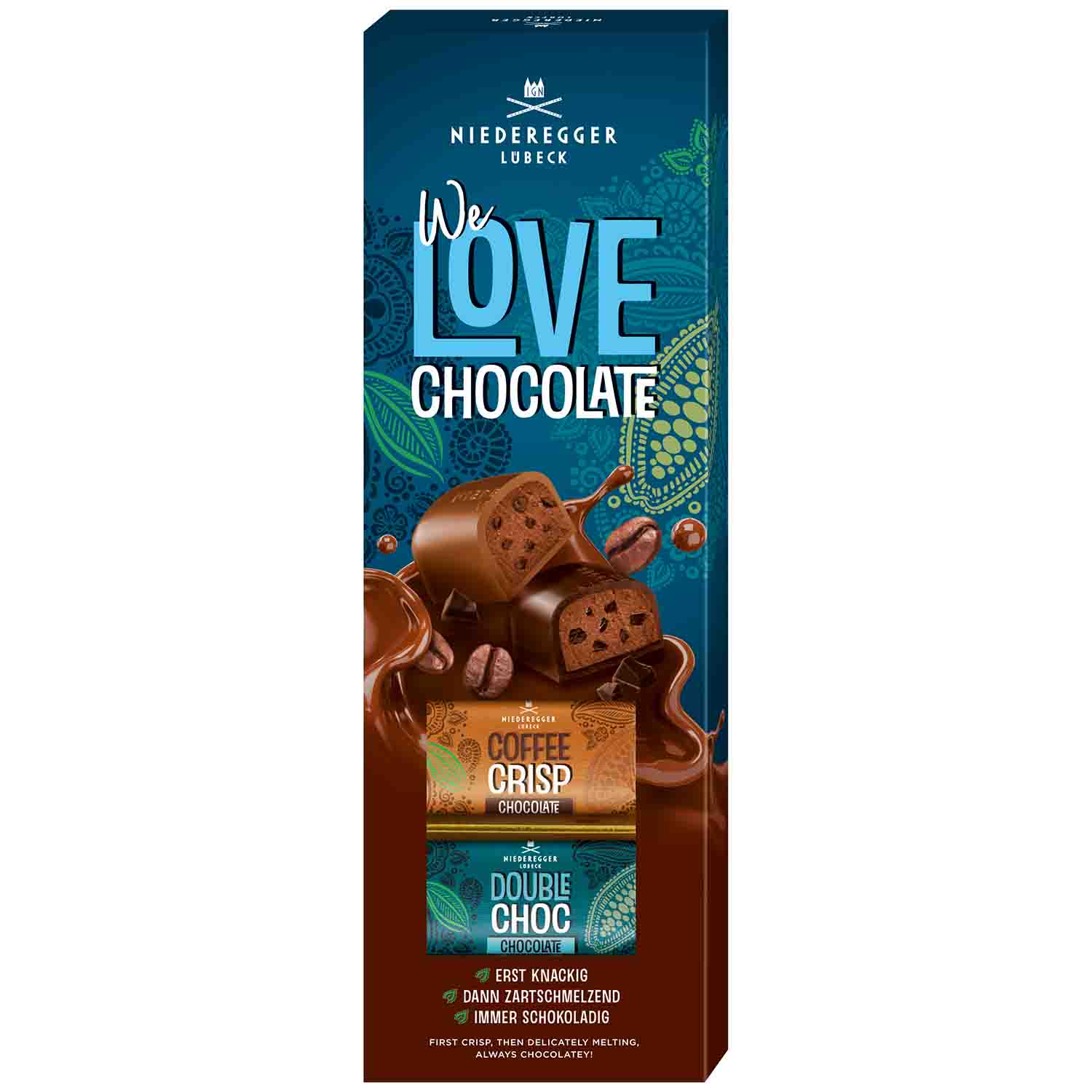 Niederegger We Love Chocolate Klassiker Mix Coffee Crisp & Double Choc 100g