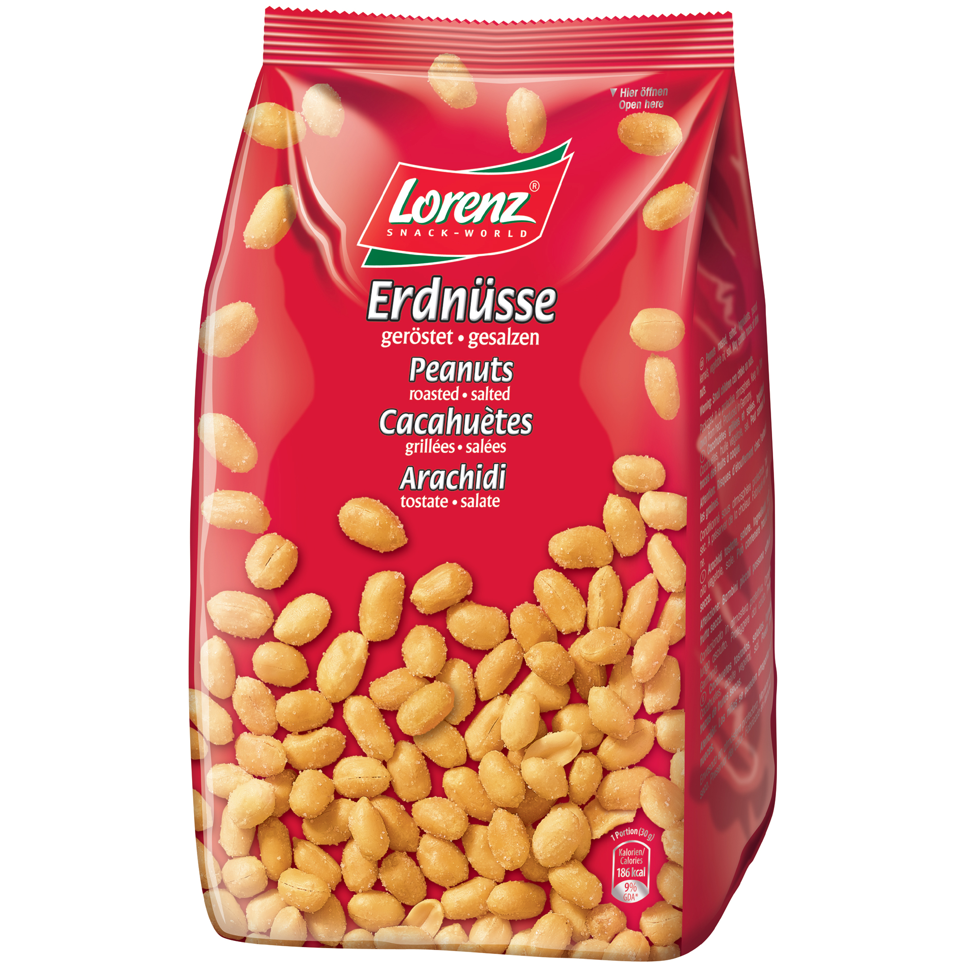 Lorenz Erdnüsse geröstet und gesalzen 1kg