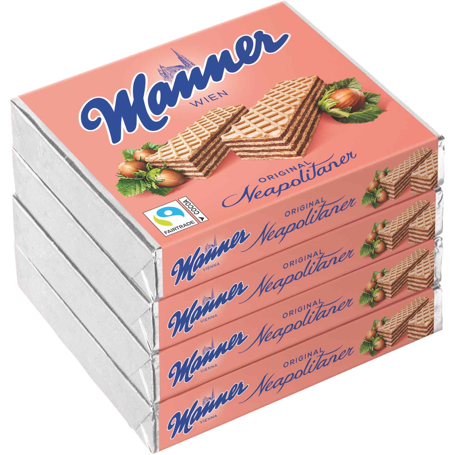 Manner Original Neapolitaner Schnitten 4x75g