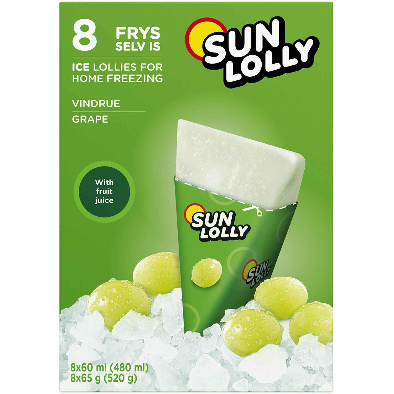 Sun Lolly Wassereis Traube 8er