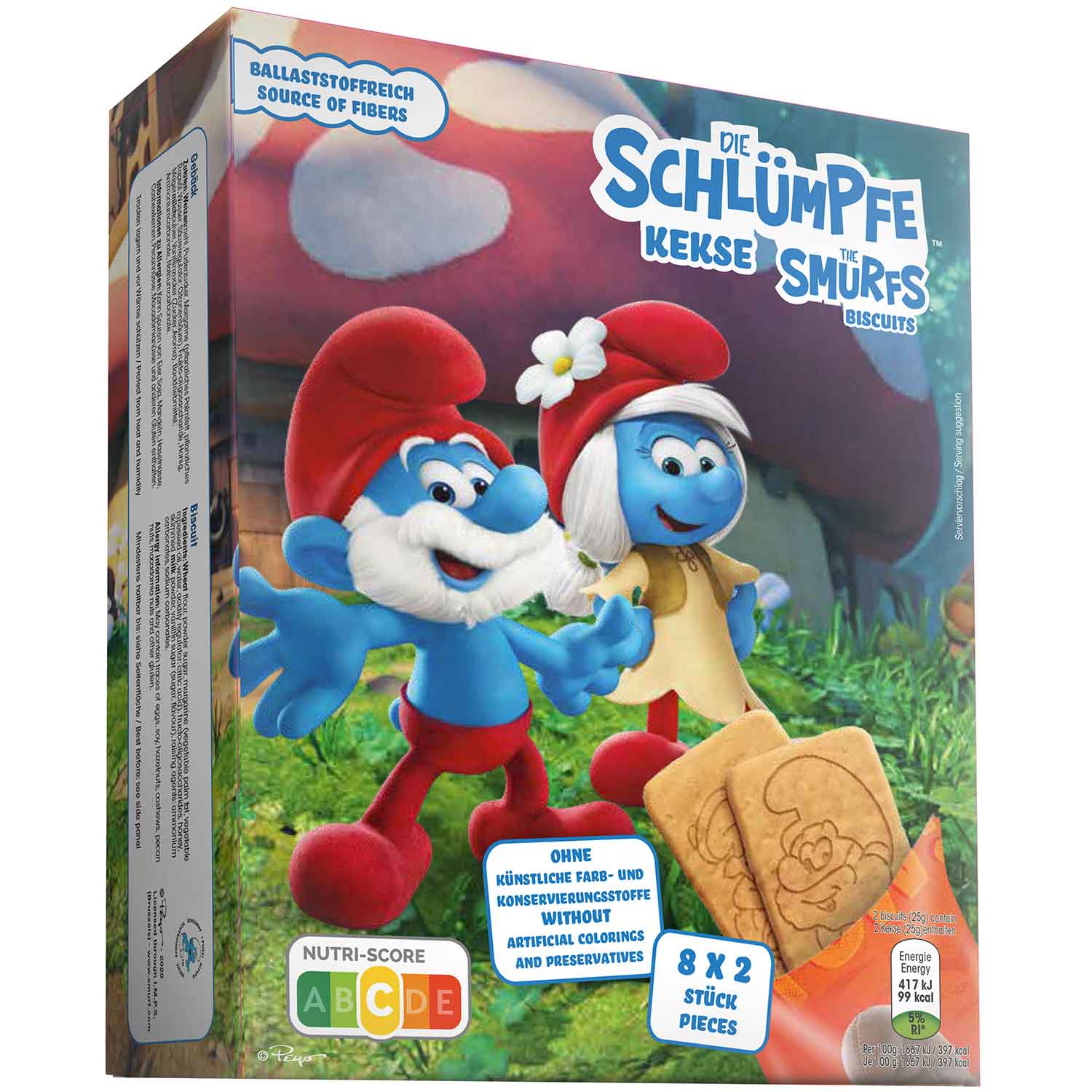 Die Schlümpfe Kekse 8x2er