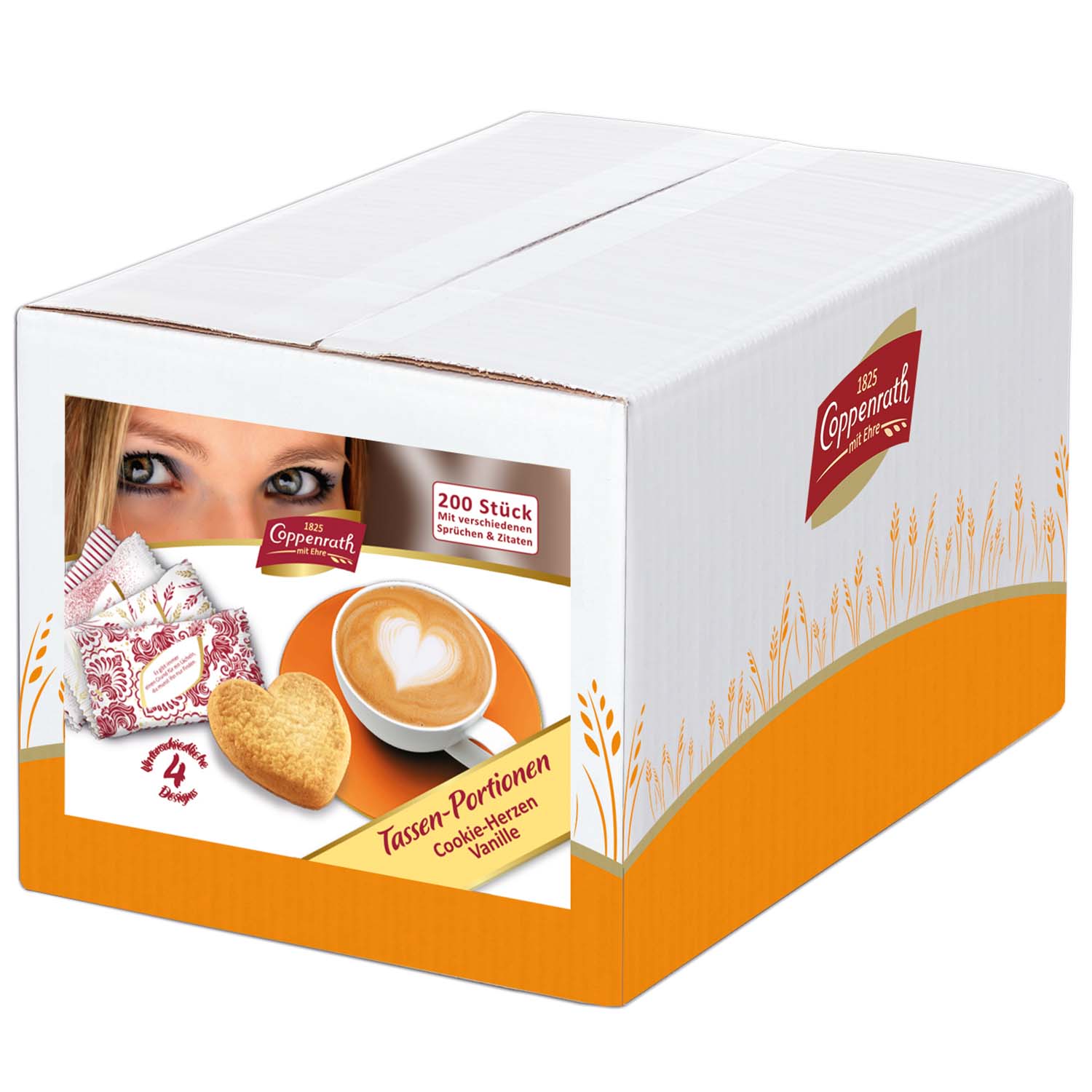 Coppenrath Tassen-Portionen Cookie-Herzen Vanille 200er
