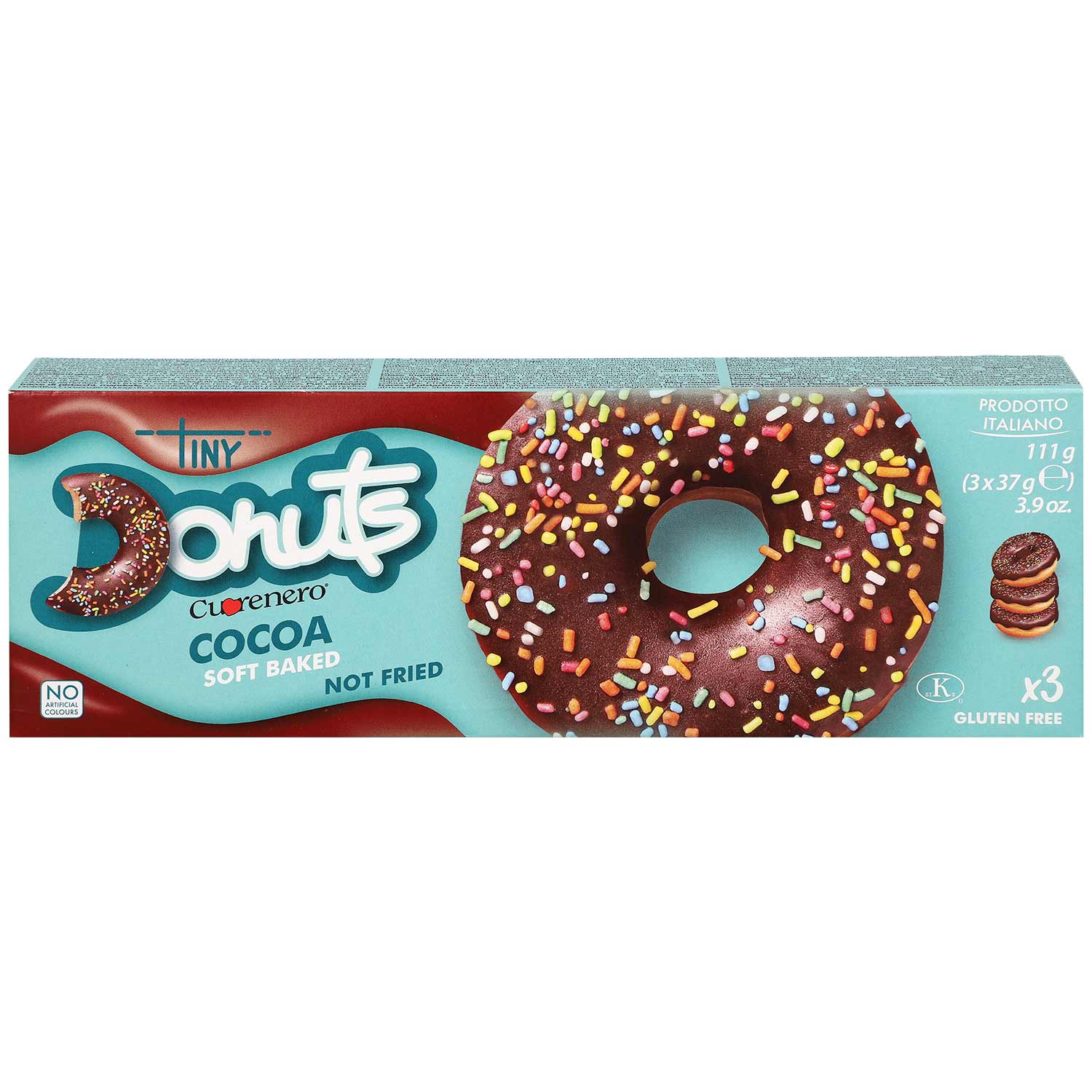 Cuorenero Donuts Cocoa 3x37g