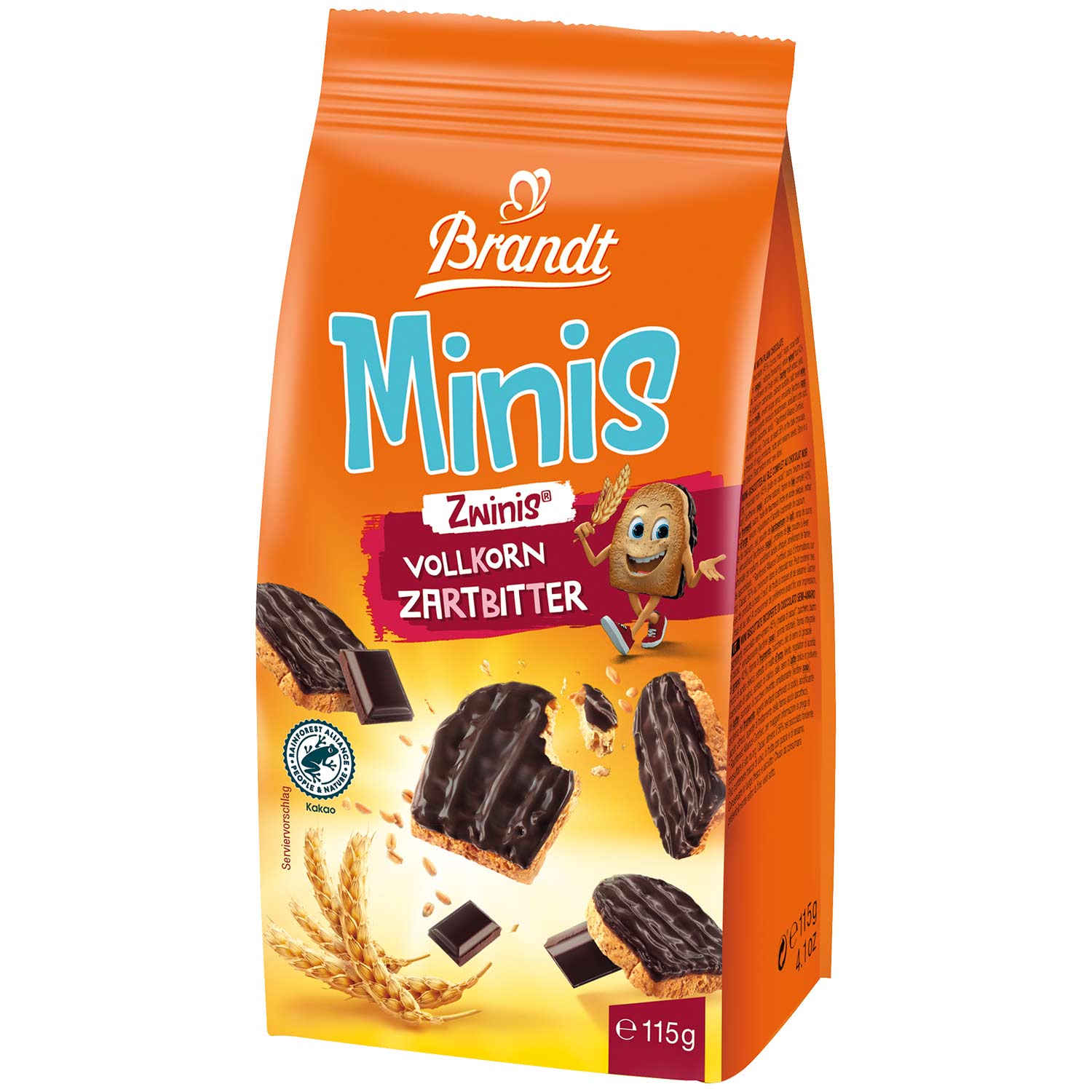 Brandt Minis Zwinis Vollkorn Zartbitter 115g