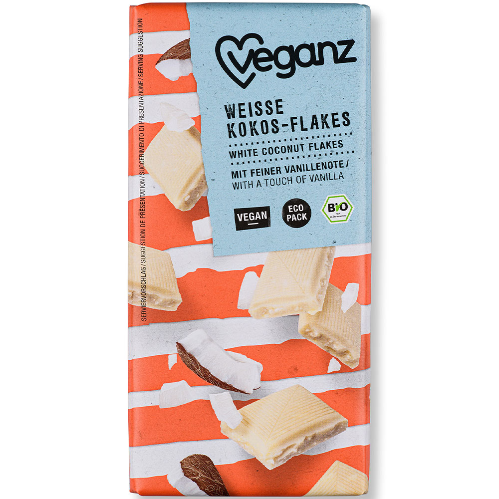 Veganz Weisse Kokos-Flakes Bio 80g