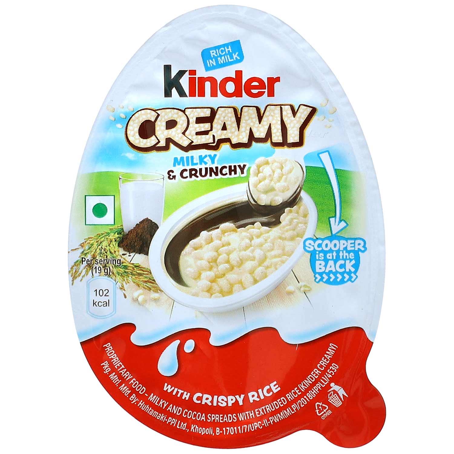 kinder Creamy Milky & Crunchy 19g