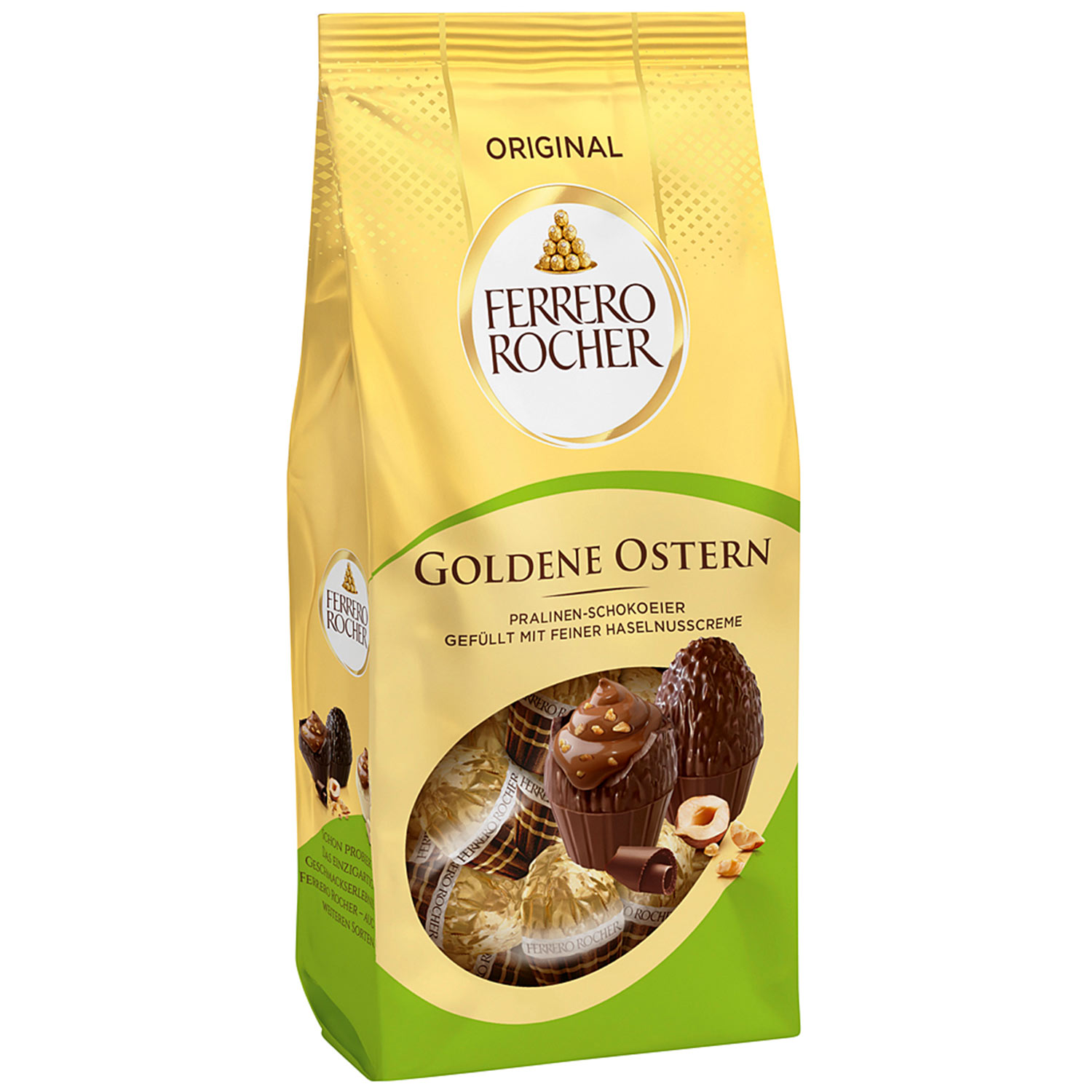 Ferrero Rocher Goldene Ostern Pralinen-Schokoeier Original 90g