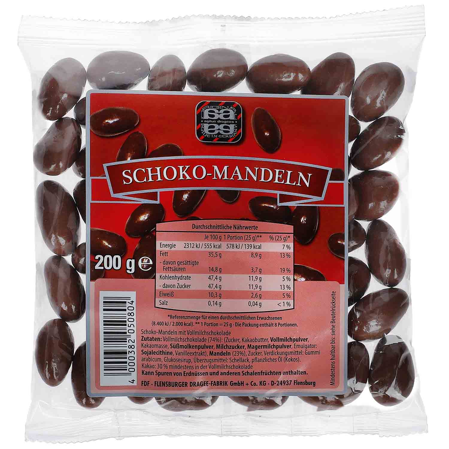 agilus dragees Schoko-Mandeln 200g