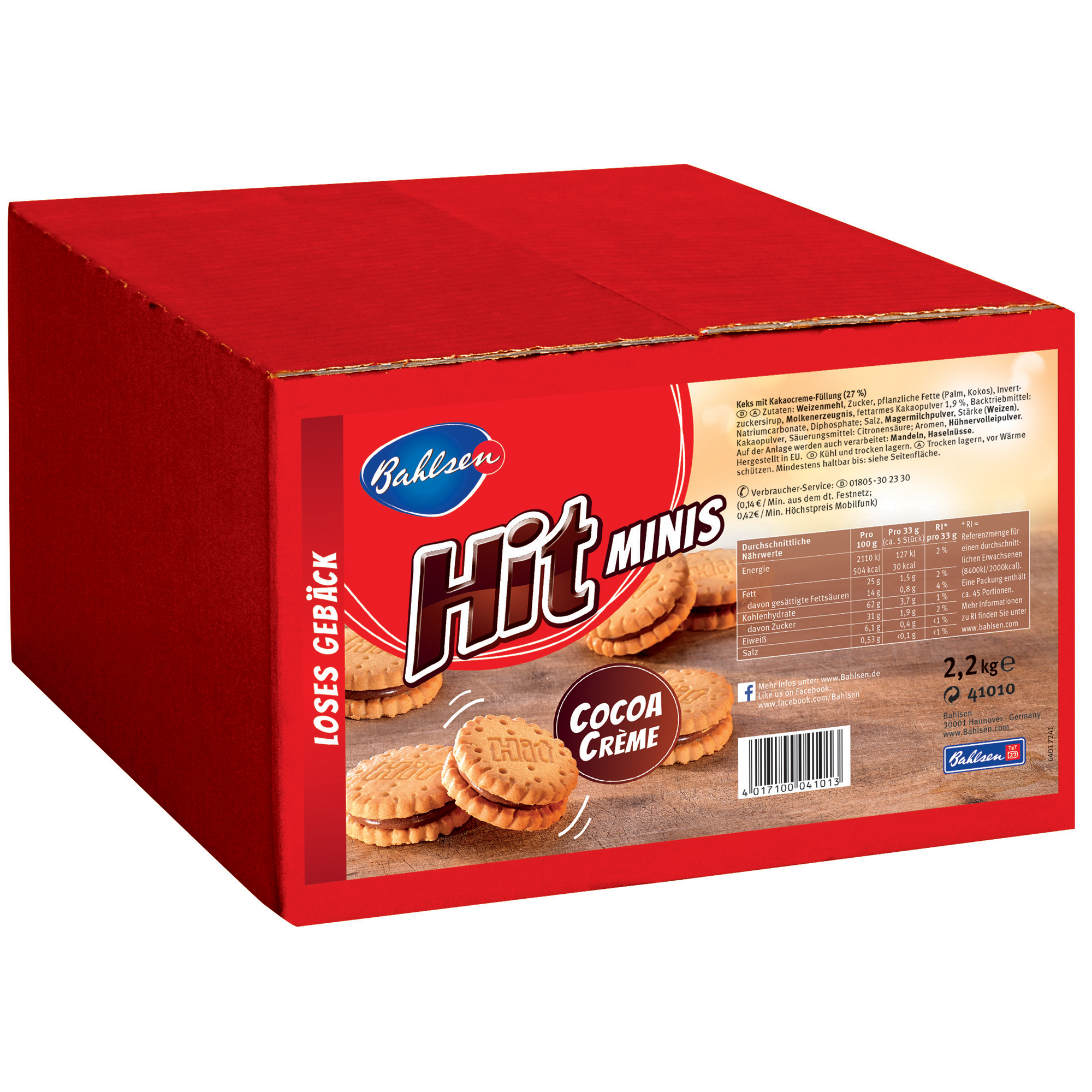 Bahlsen Hit Cocoa Crème Minis 2,2kg