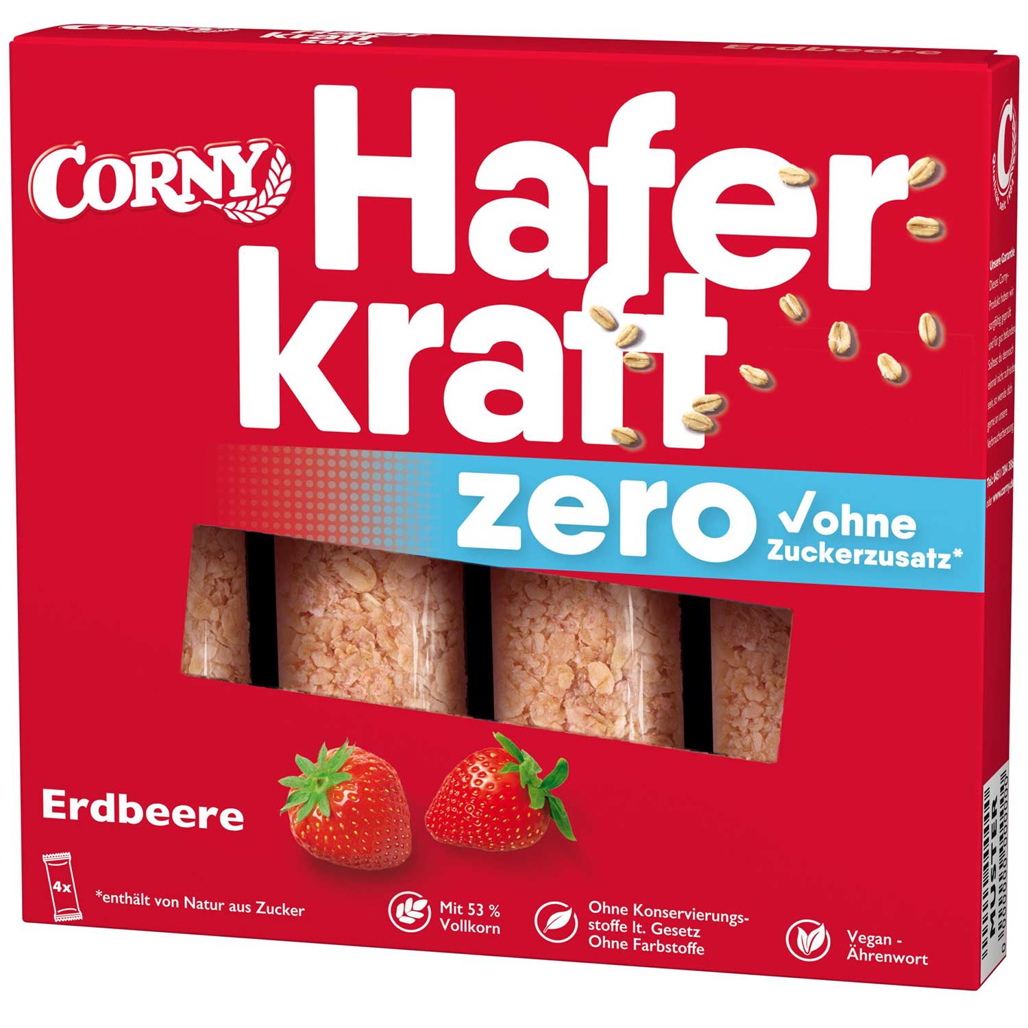 Corny Haferkraft zero Erdbeere 4x35g