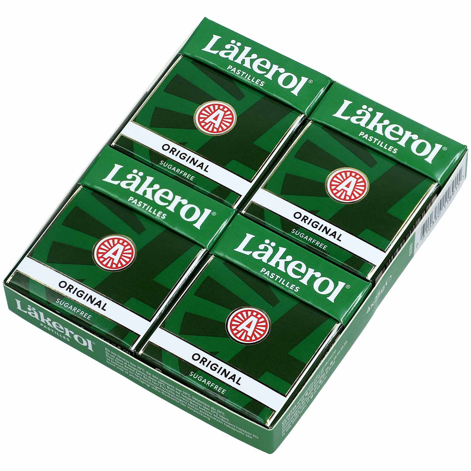 Läkerol Original sugarfree 4x25g