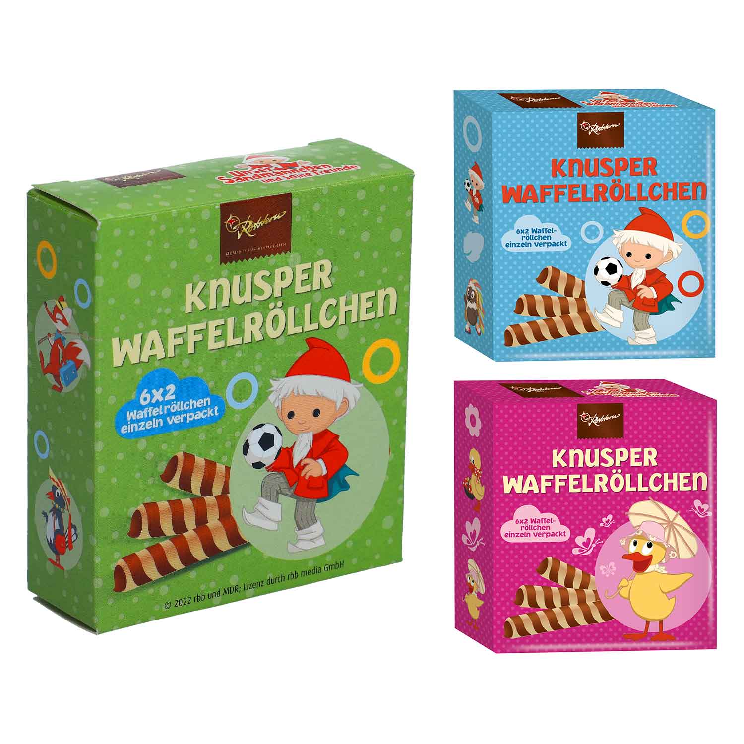 Rotstern Knusper Waffelröllchen Sandmann 45g