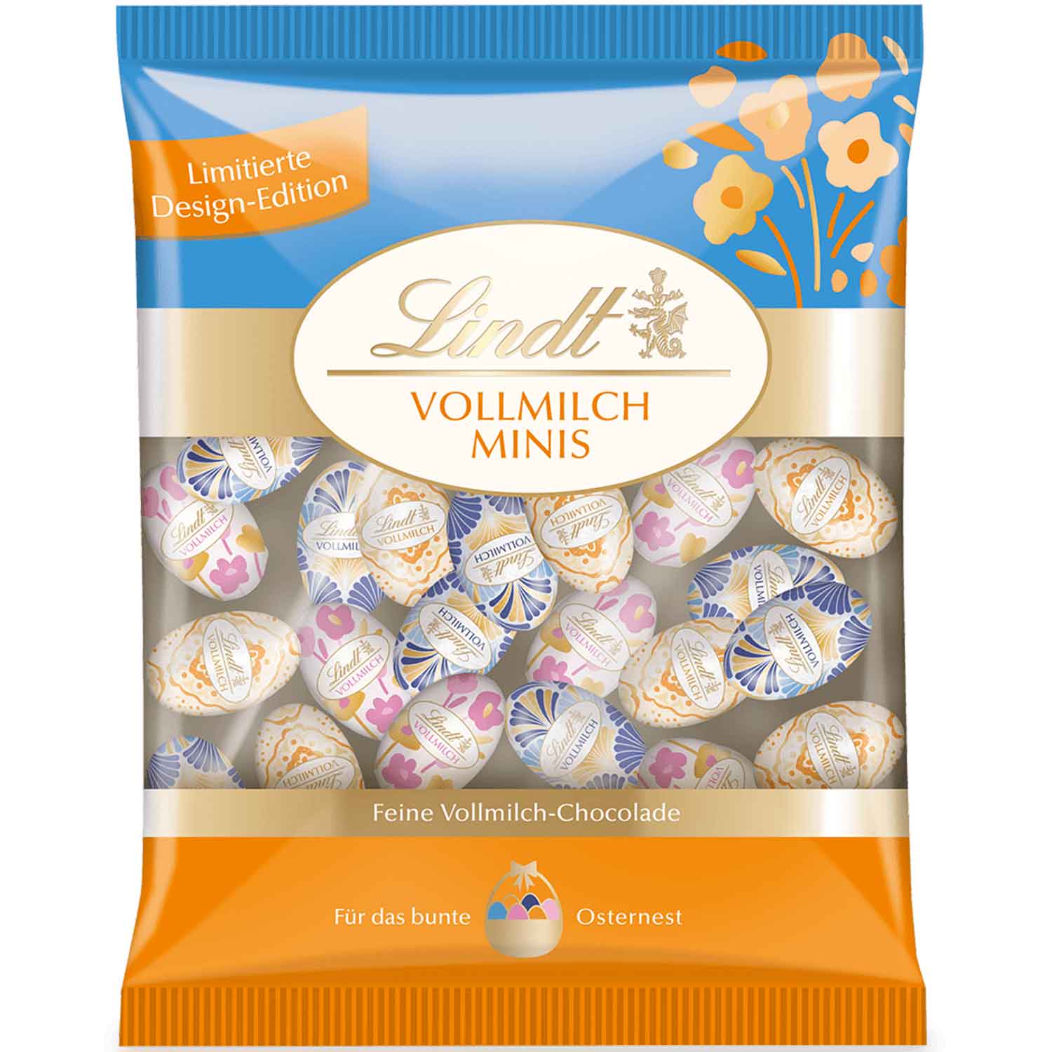 Lindt Deko Edition Mini-Eier Vollmilch maritim 180g