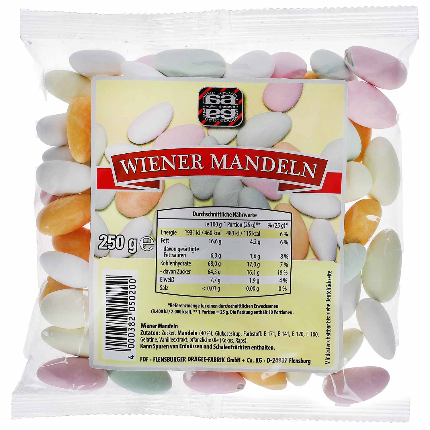 agilus dragees Wiener Mandeln 250g