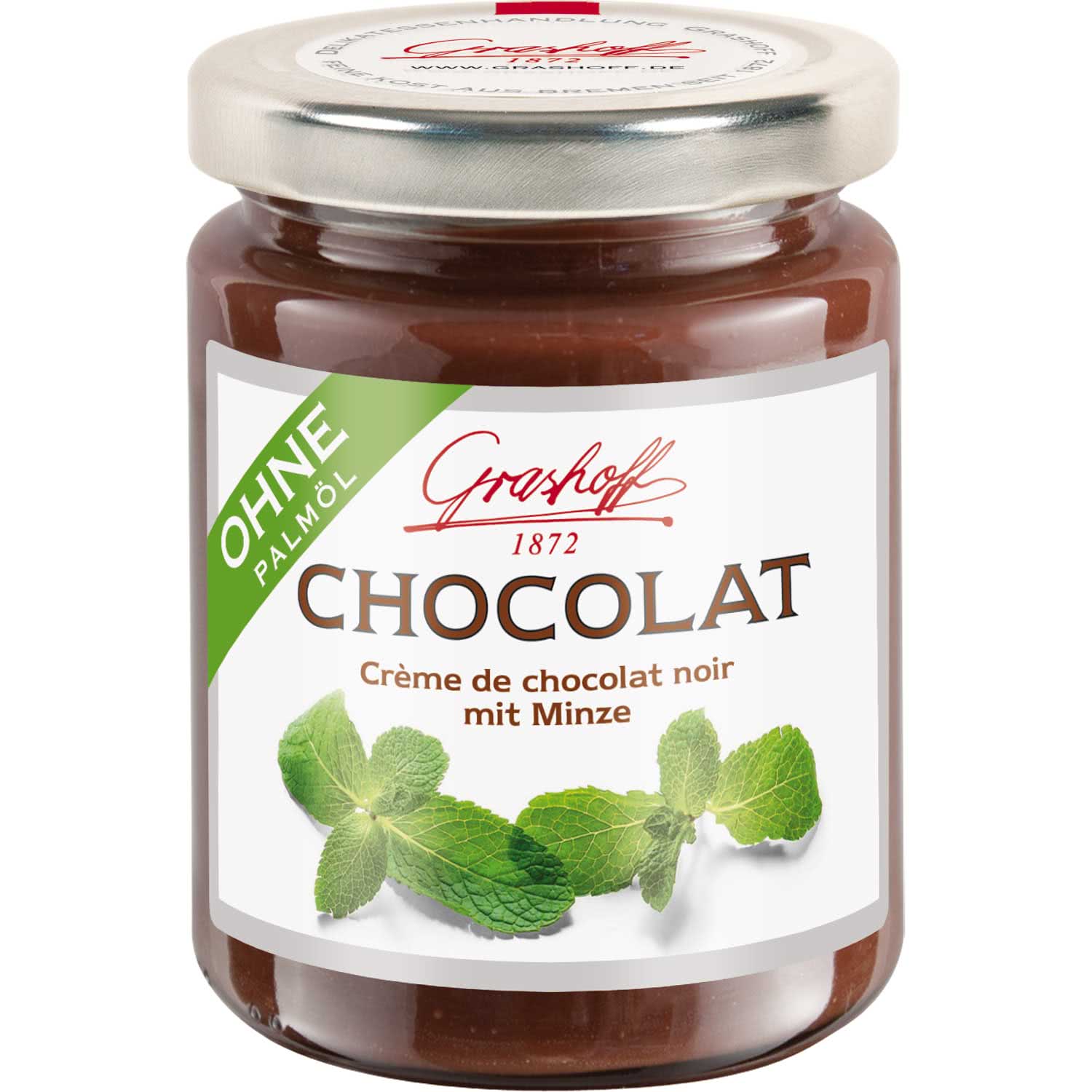 Grashoff Chocolat Crème de chocolat noir mit Minze 250g