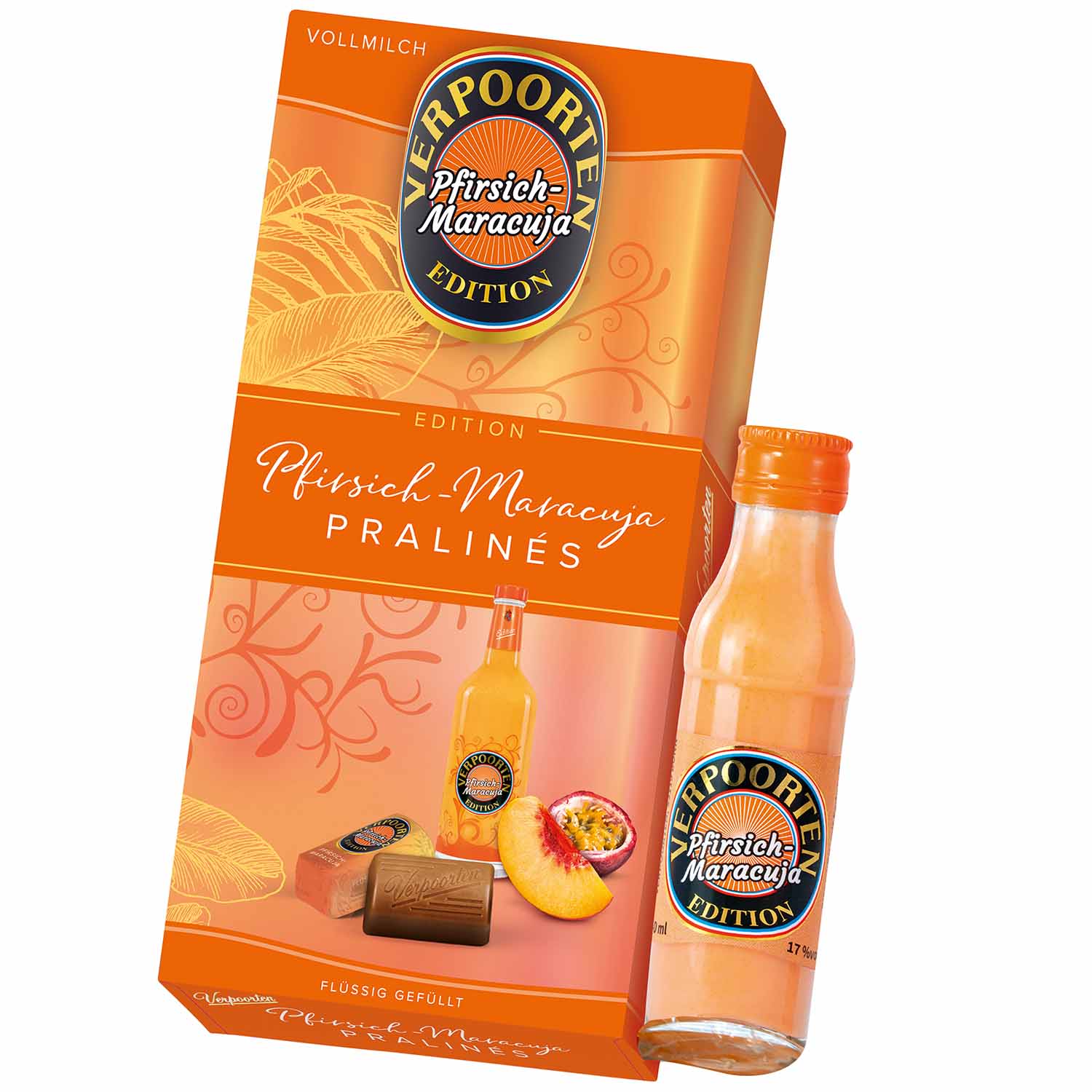 Verpoorten Pfirsich-Maracuja Pralinés 120g + Gratis-Fläschchen 40ml
