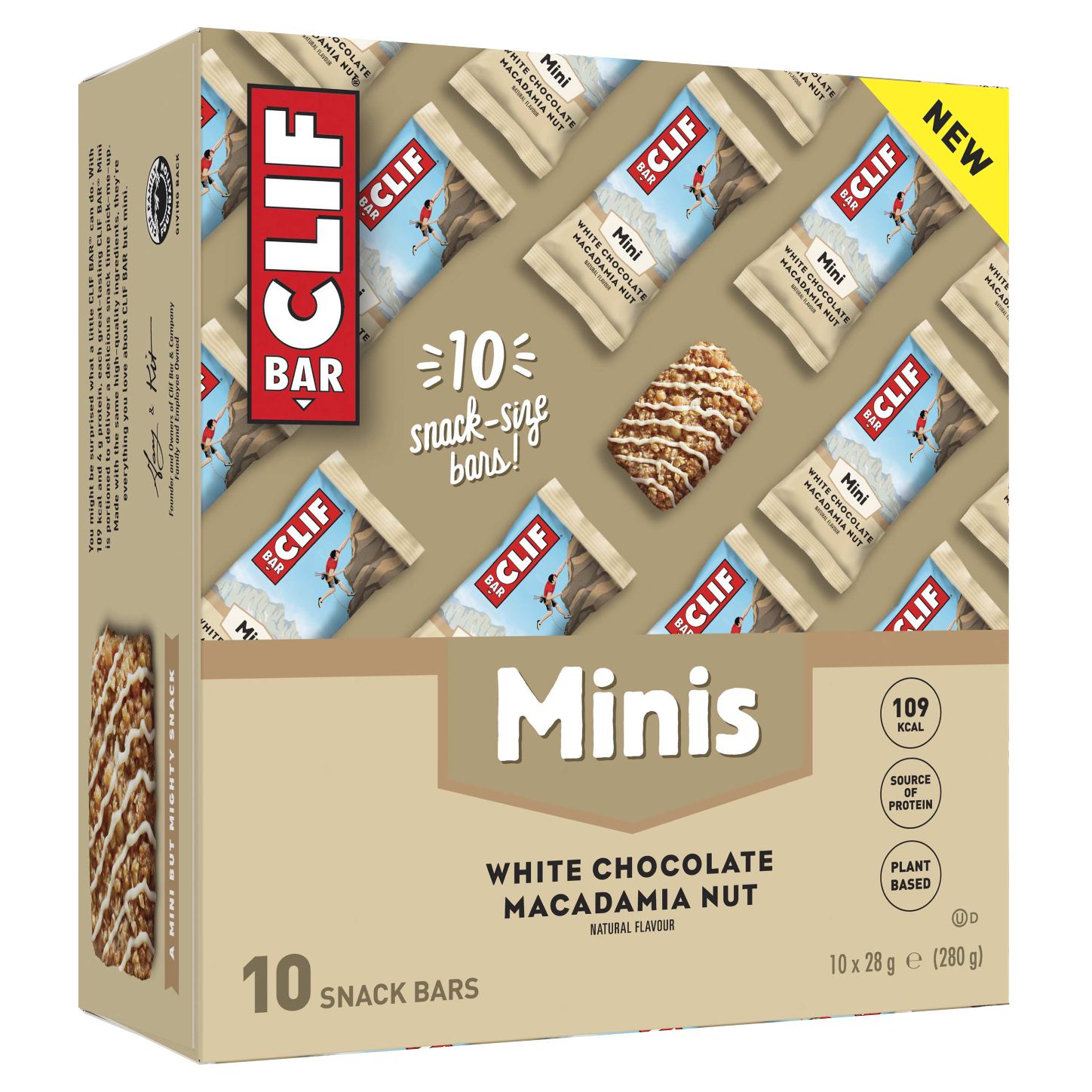Clif Bar Energy Bar White Chocolate Macadamia Nut Minis 10x28g