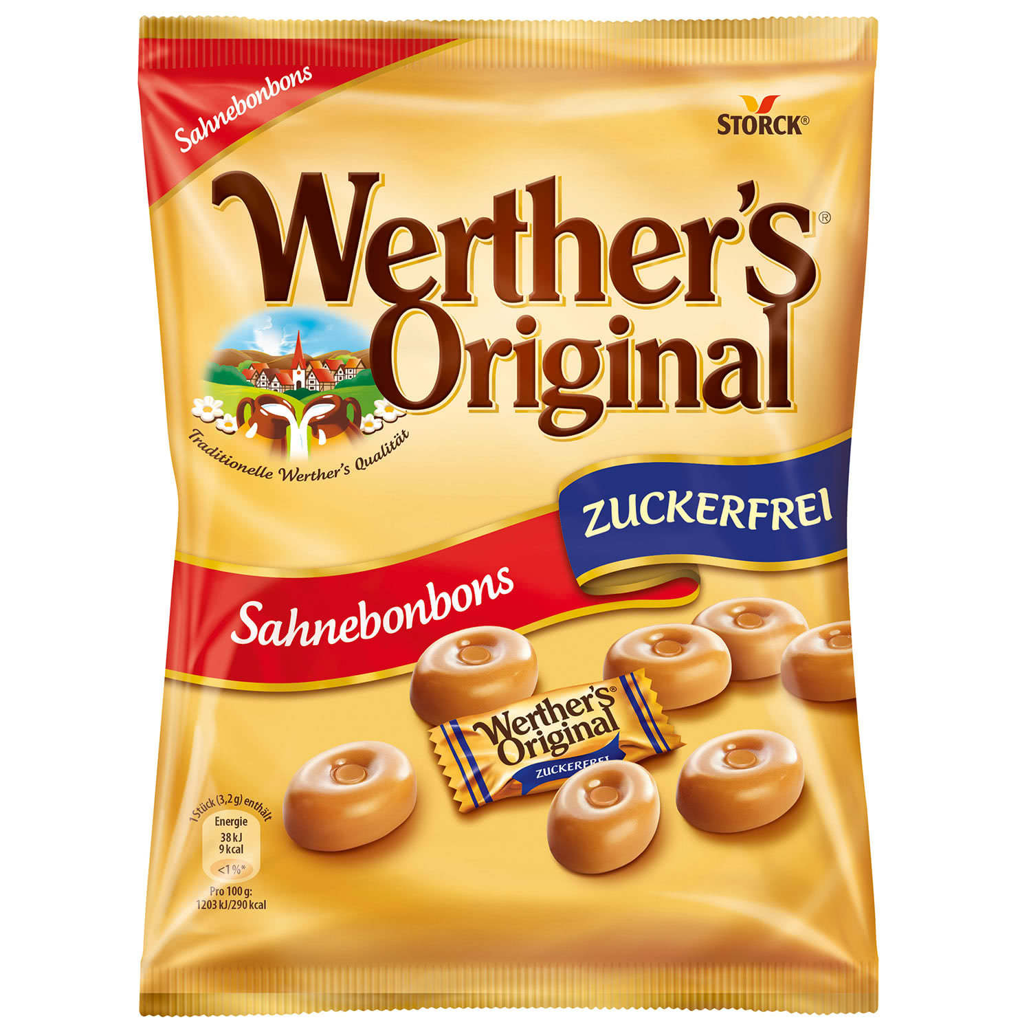 Werther's Original Sahnebonbons zuckerfrei 70g