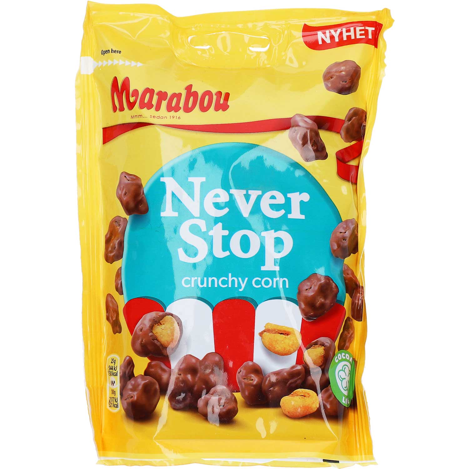 Marabou Never Stop Crunchy Corn 170g