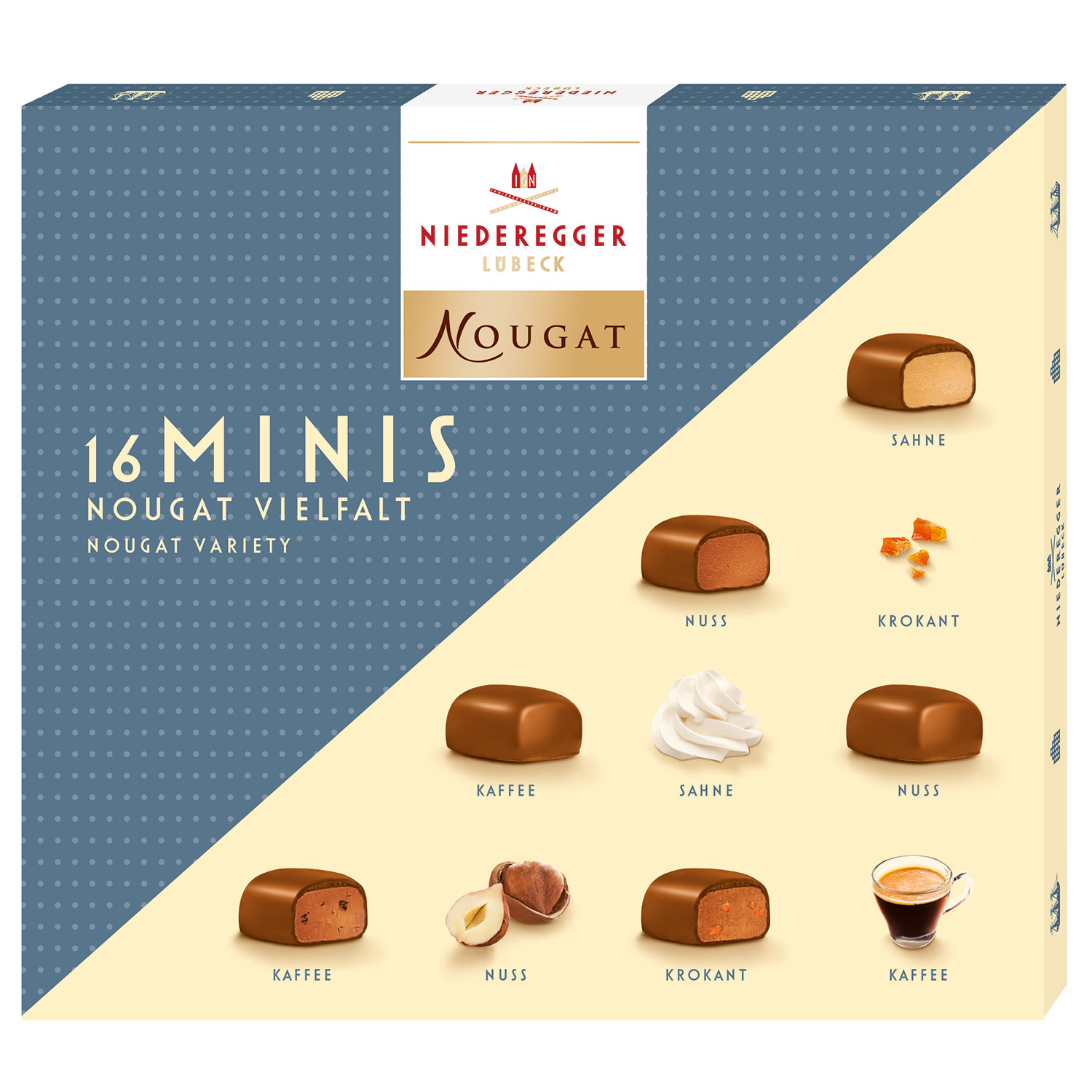 Niederegger Nougat Vielfalt 16 Minis 120g