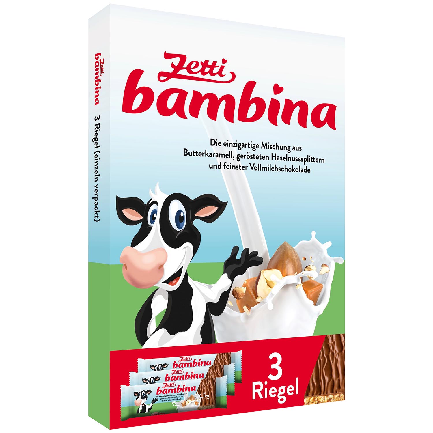 Zetti bambina Vollmilch Riegel 3x45g