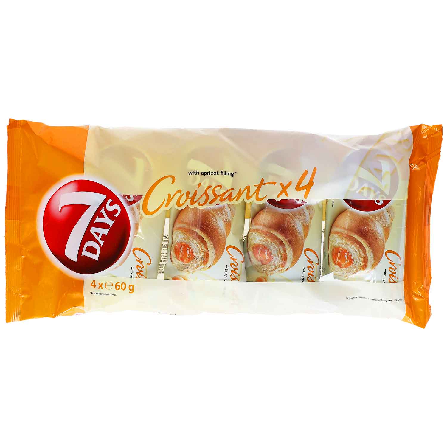 7Days Croissant Aprikose 4x60g