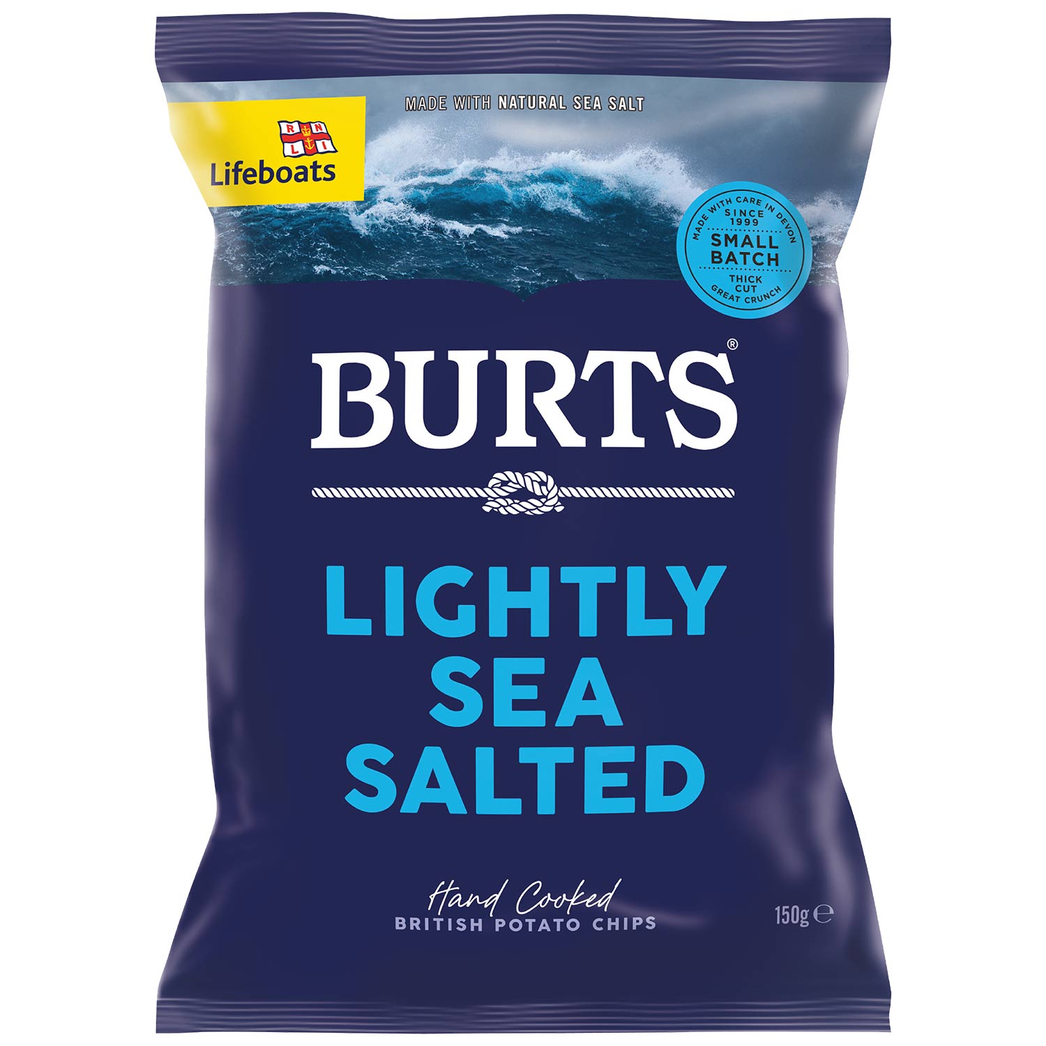Burts Lightly Sea Salt 150g