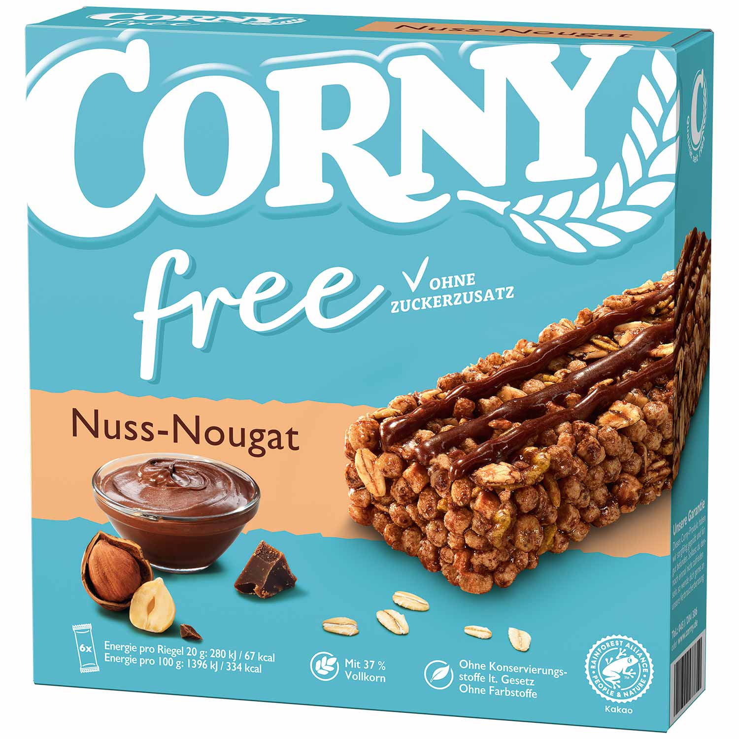 Corny free Nuss-Nougat 6x20g