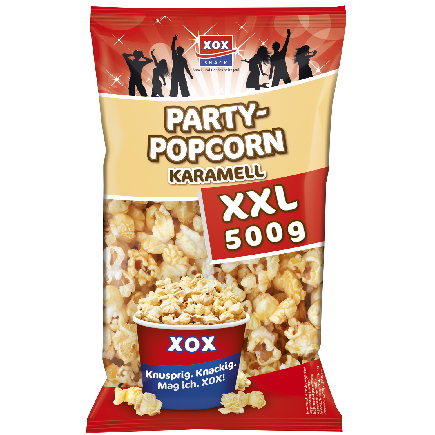 XOX Party-Popcorn Karamell XXL 500g