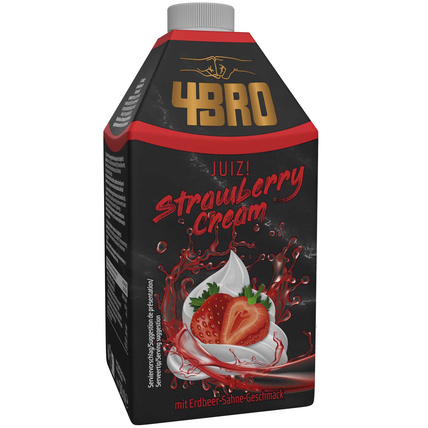 4BRO JuiZ Strawberry Cream 500ml