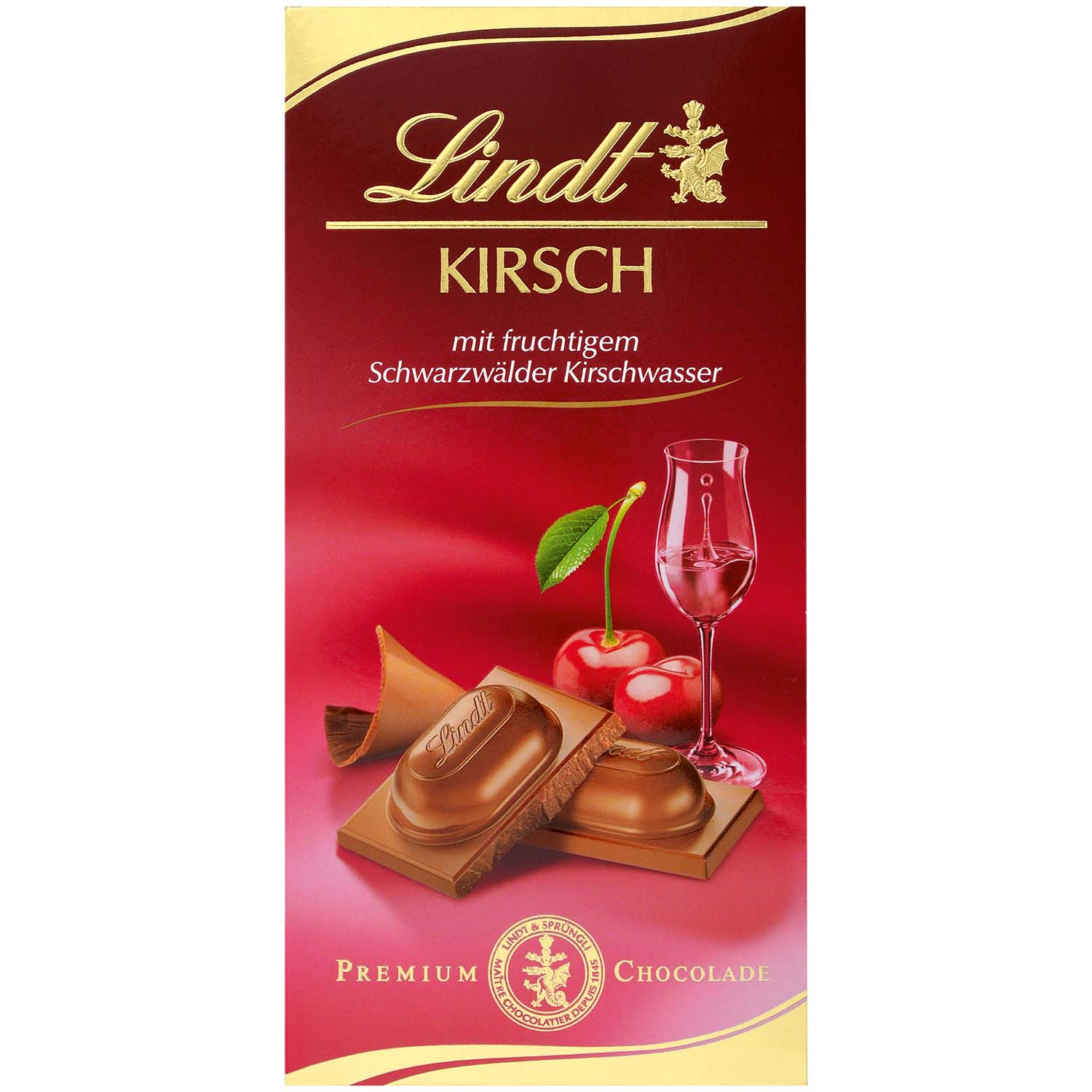 Lindt Kirsch Vollmilch Tafel 100g
