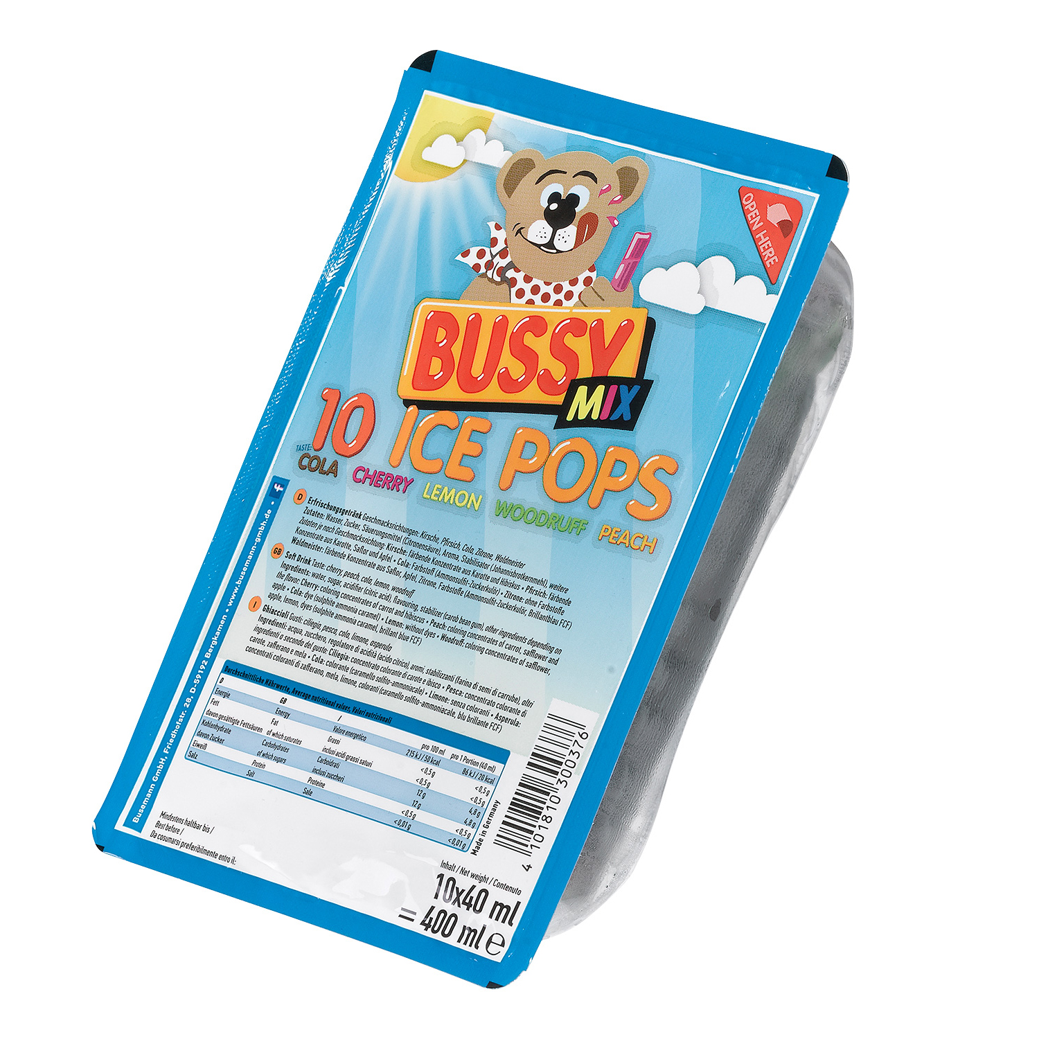 Bussy Ice Pops Mix 10x40ml