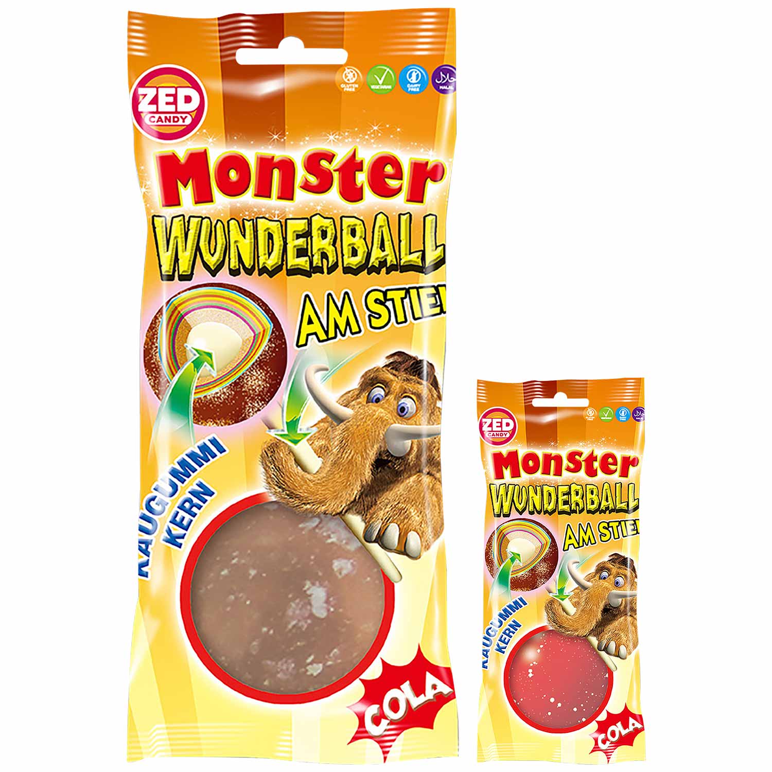 ZED Candy Monster Wunderball am Stiel Cola 60g