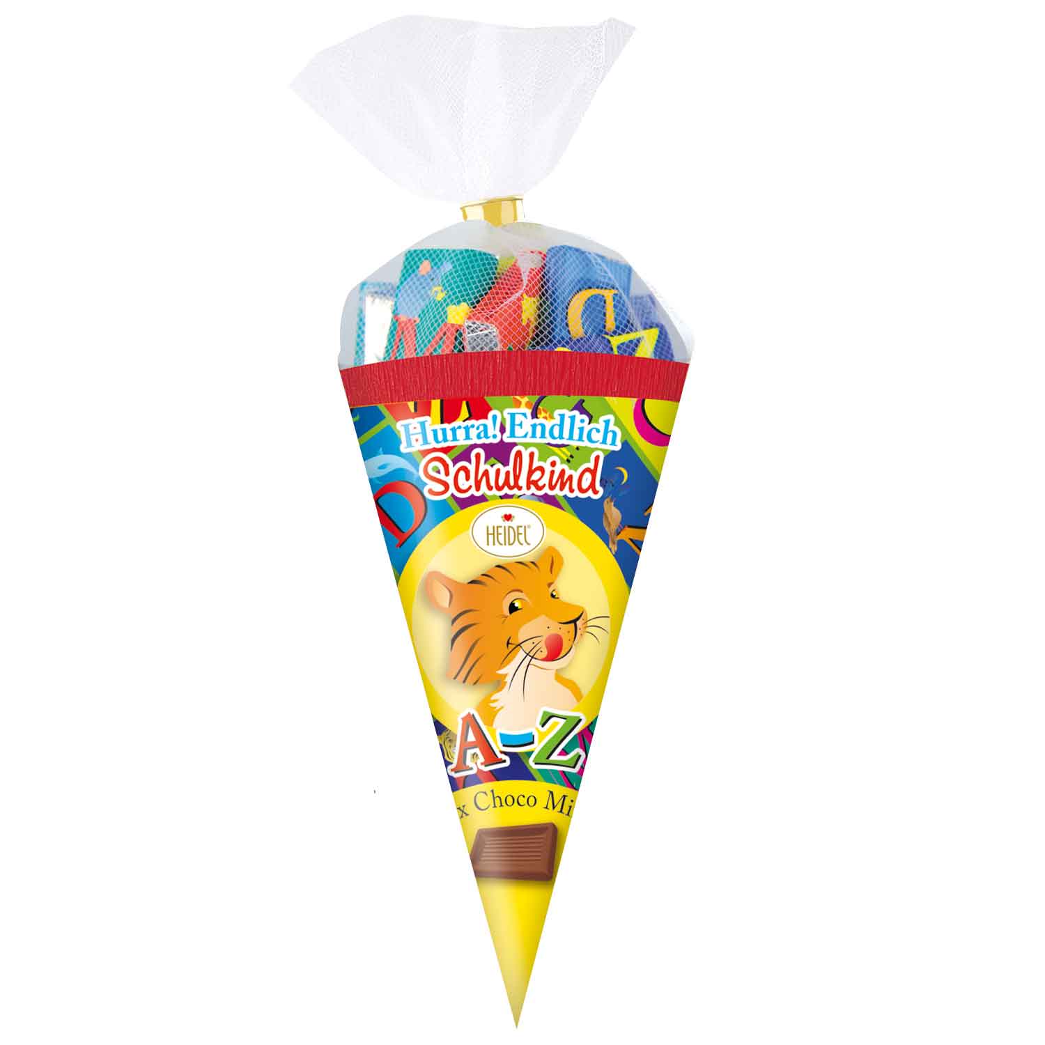 Heidel 'A-Z' - Naschtüte 'Hurra! Endlich Schulkind' 90g