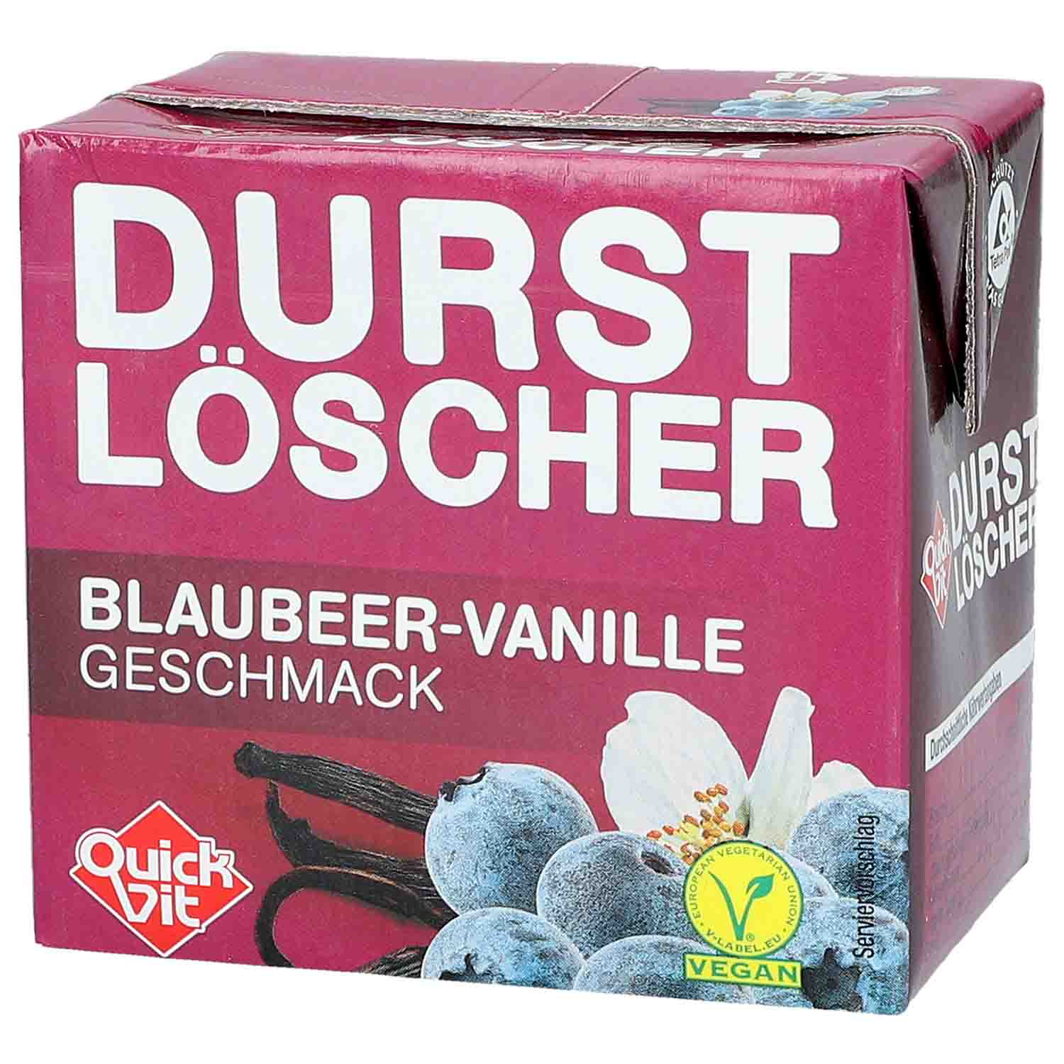 QuickVit Durstlöscher Blaubeer-Vanille 500ml