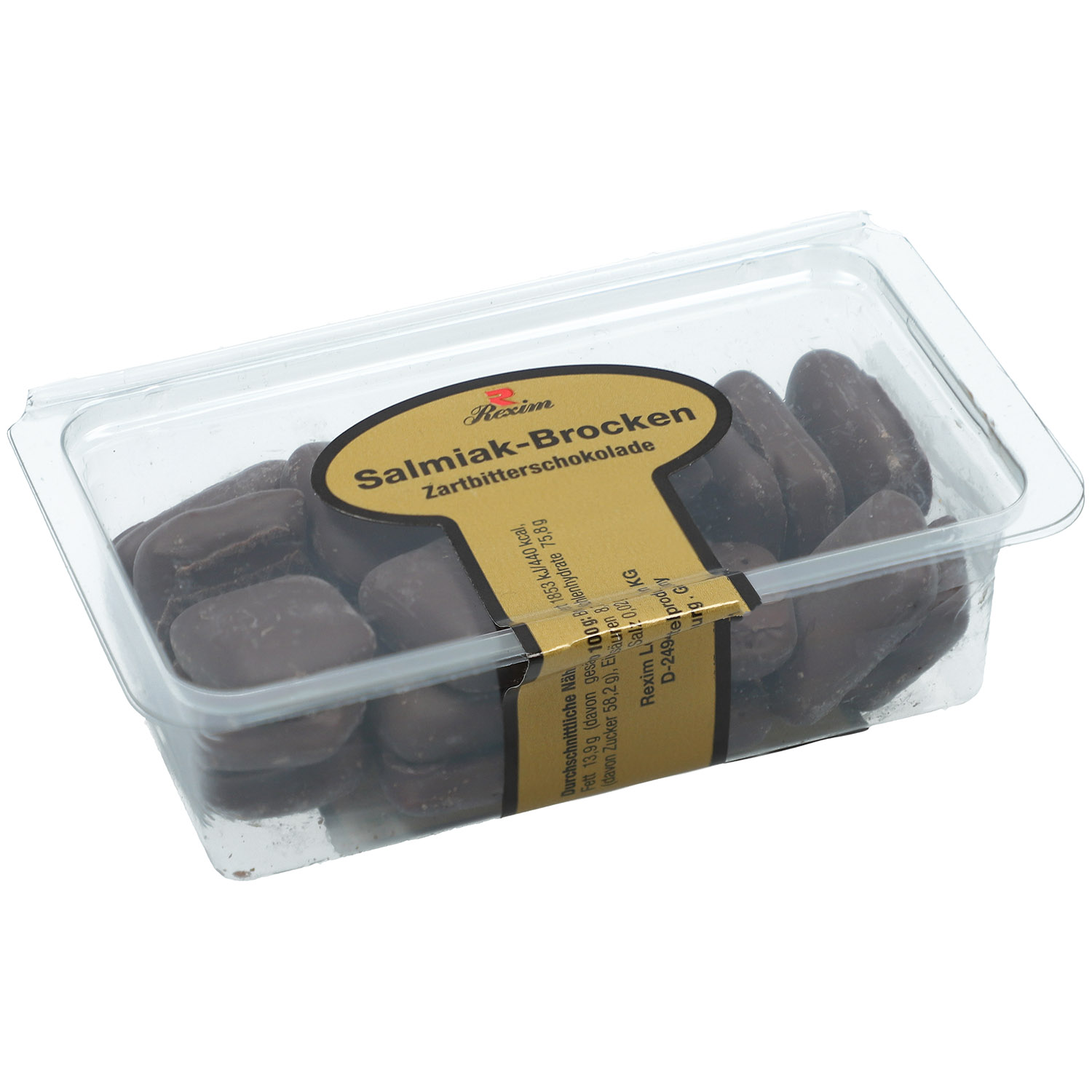 Rexim Salmiak-Brocken Zartbitter 125g