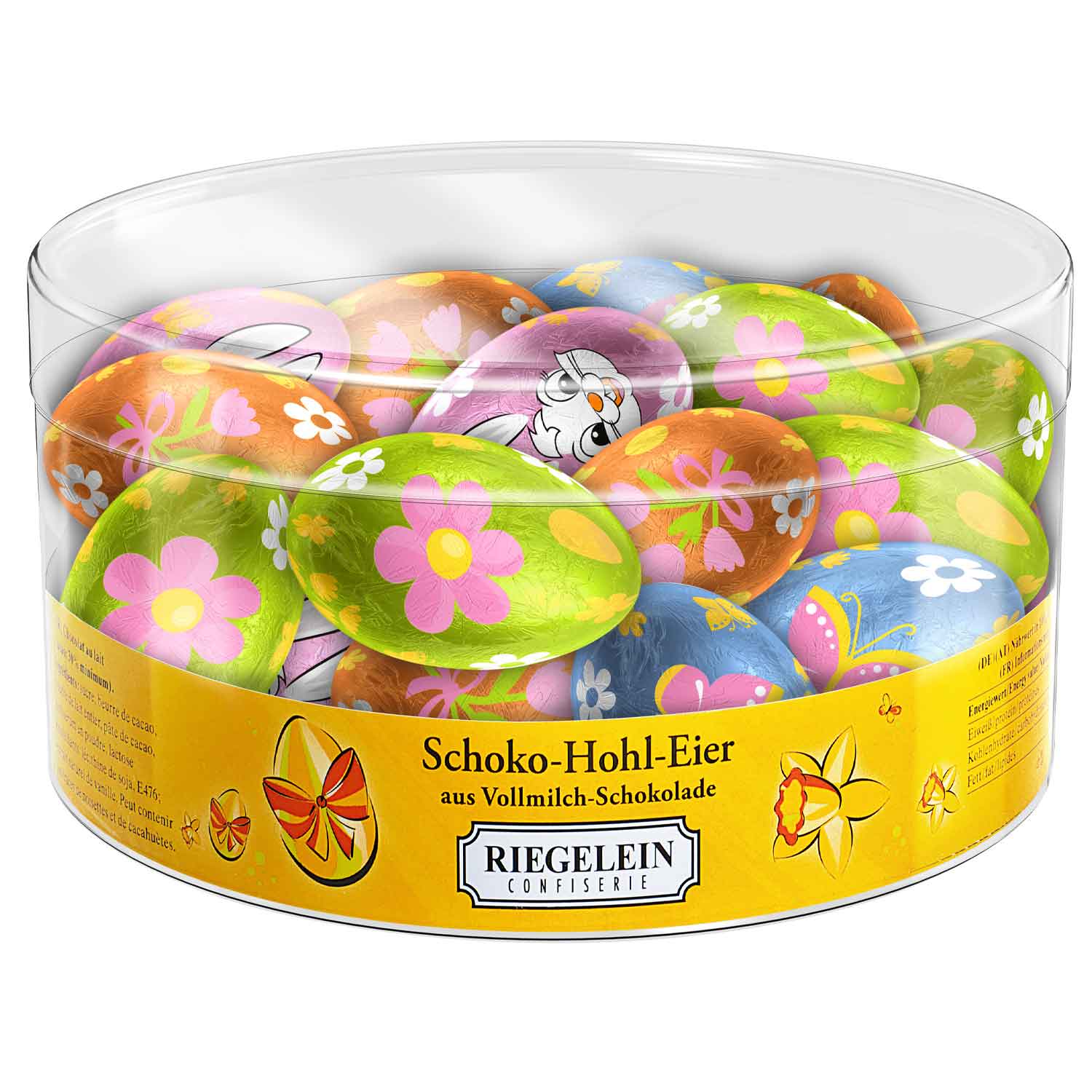 Riegelein Schoko-Hohl-Eier 18er