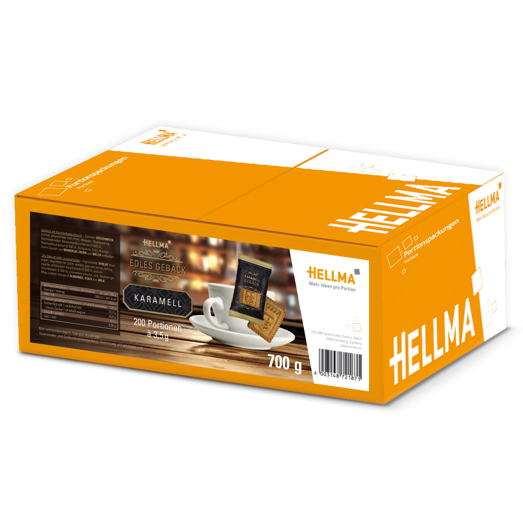 Hellma Edles Gebäck Karamell 200x3,5g