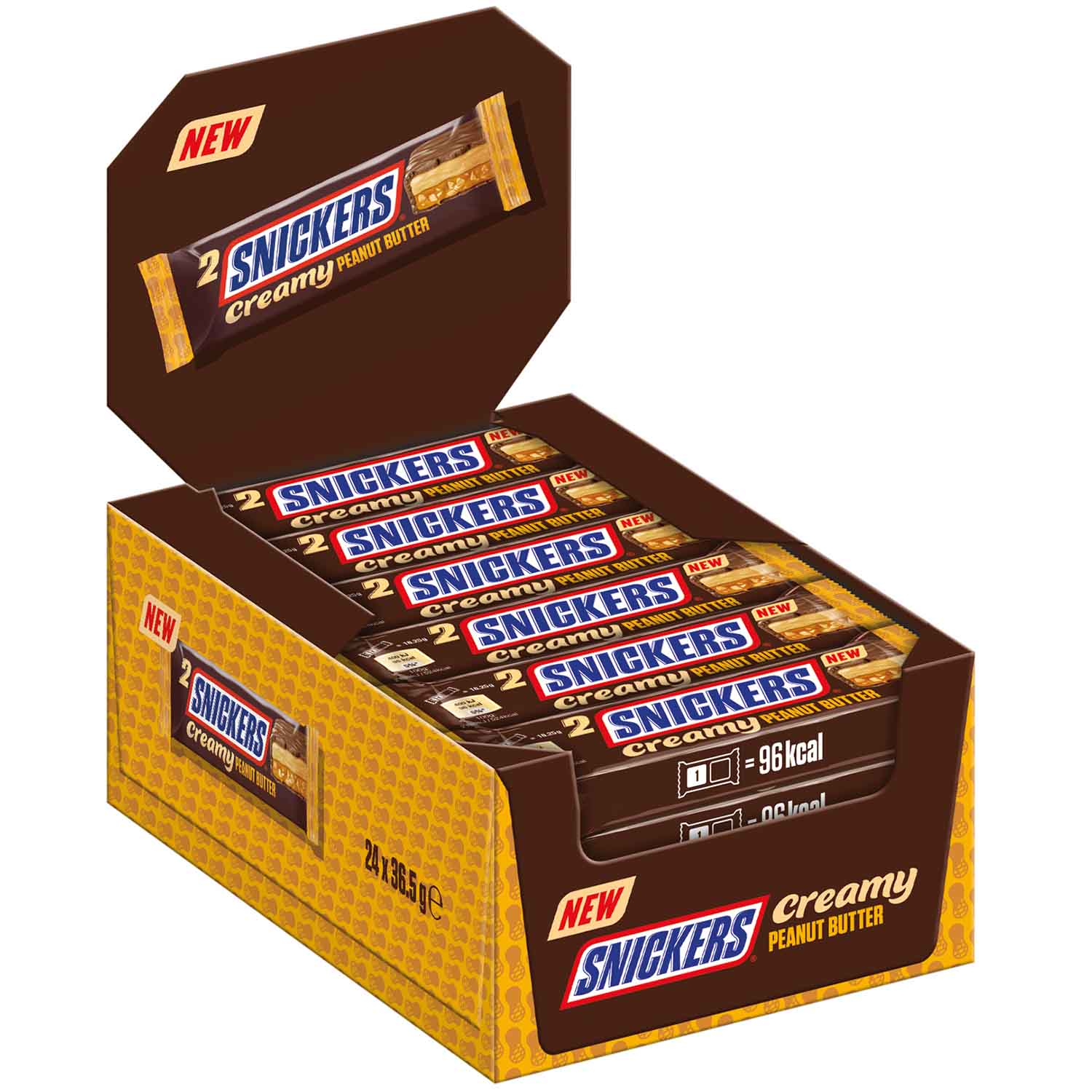 Snickers Creamy Peanut Butter 24x36,5g