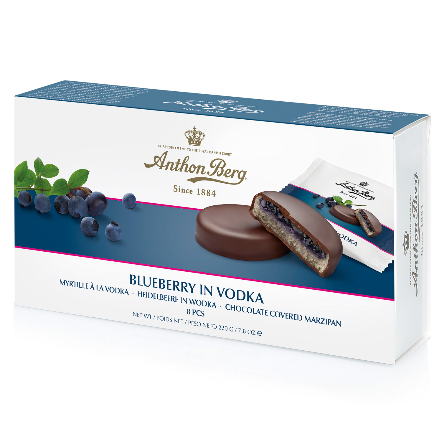 Anthon Berg Blueberry in Vodka 8er