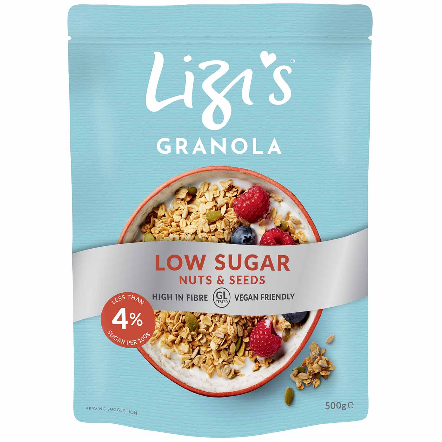 Lizi's Granola Low Sugar Nuts & Seeds 500g