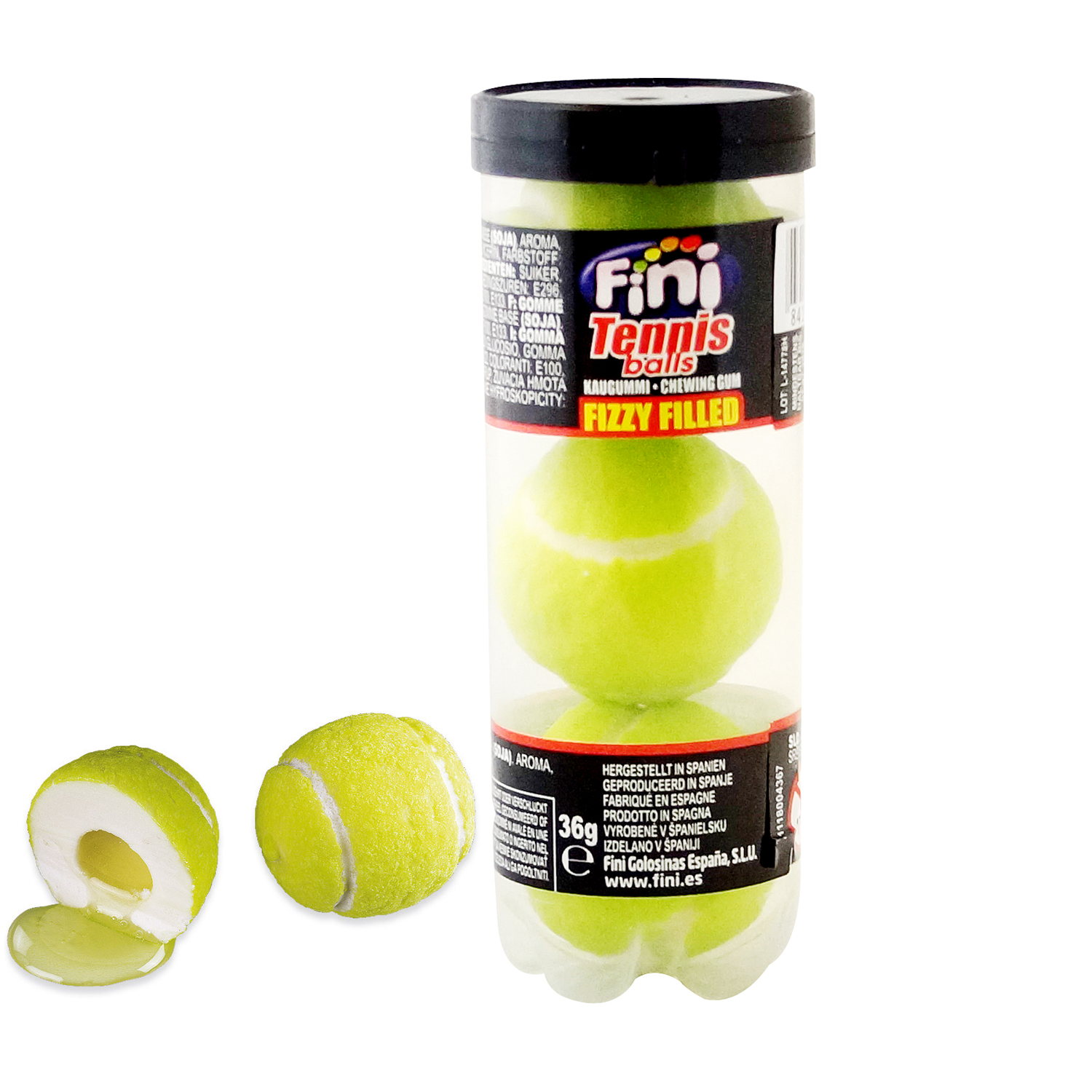 Fini Tennis Balls Fizzy 3er