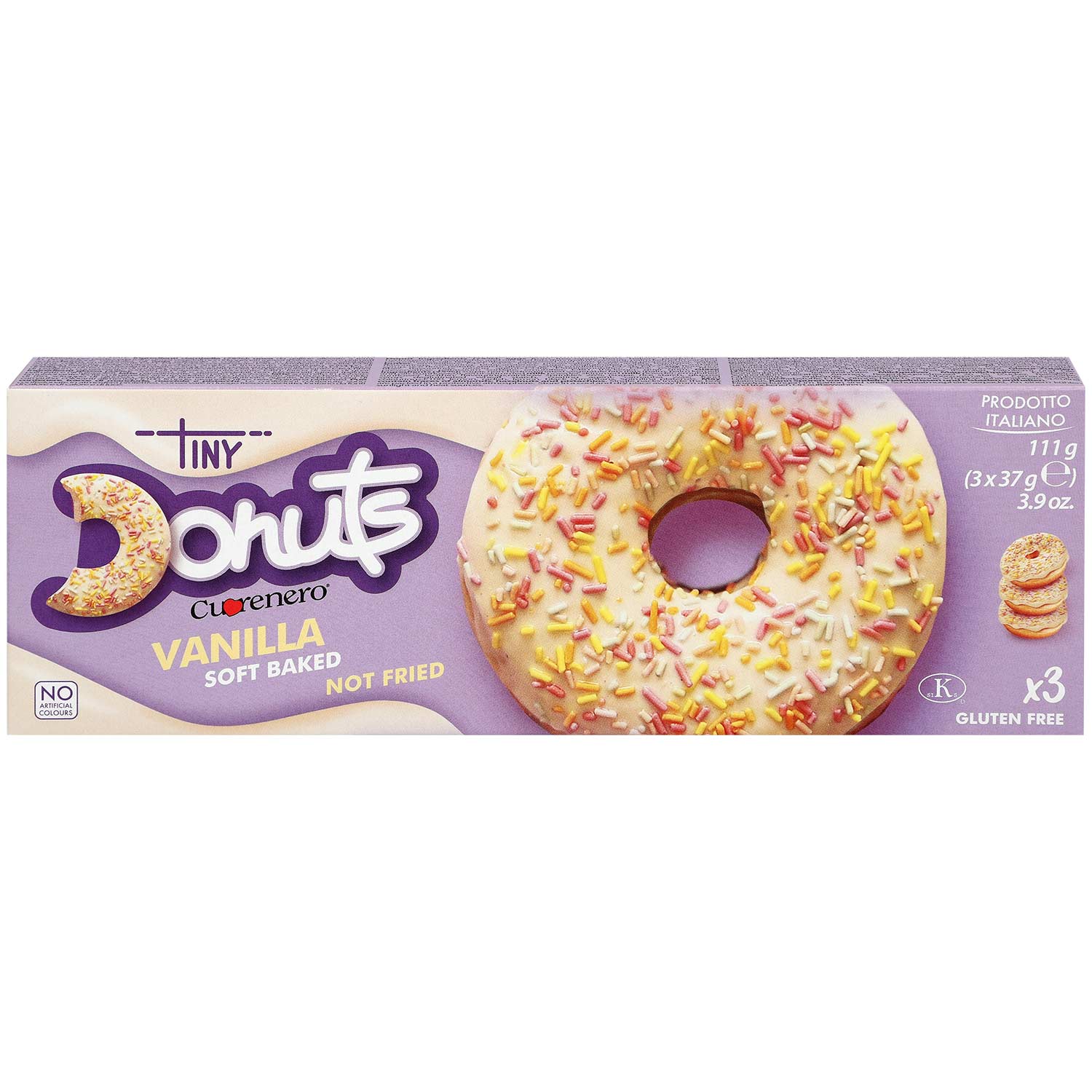 Cuorenero Donuts Vanilla 3x37g