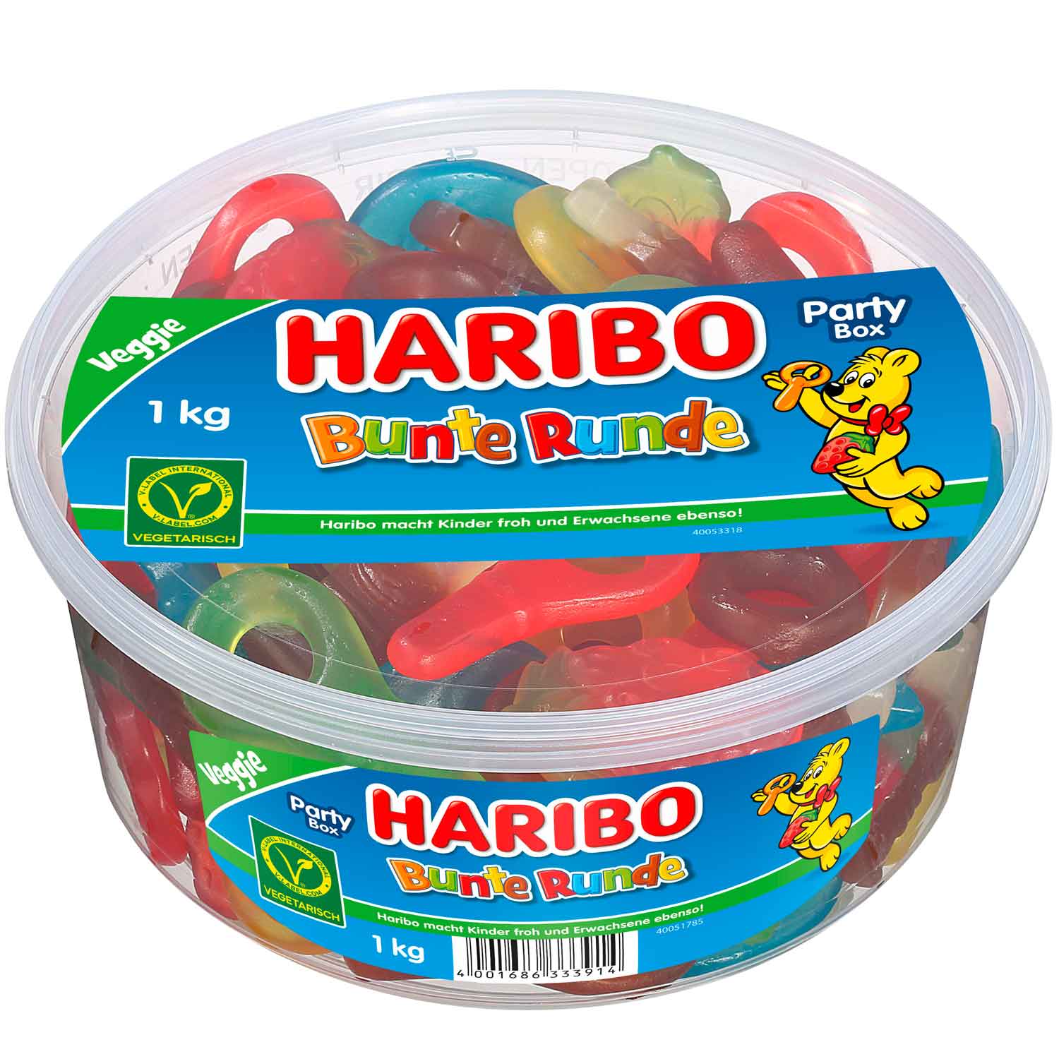 Haribo Bunte Runde veggie 1kg