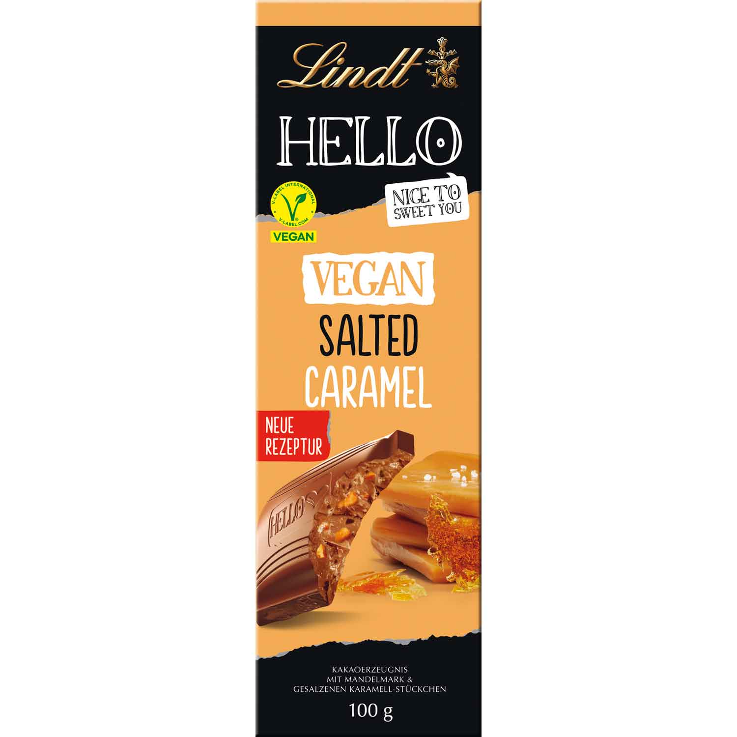 Lindt Hello Vegan Salted Caramel Tafel 100g