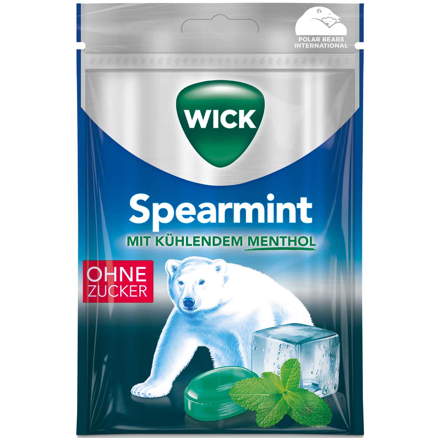 Wick Spearmint ohne Zucker 72g